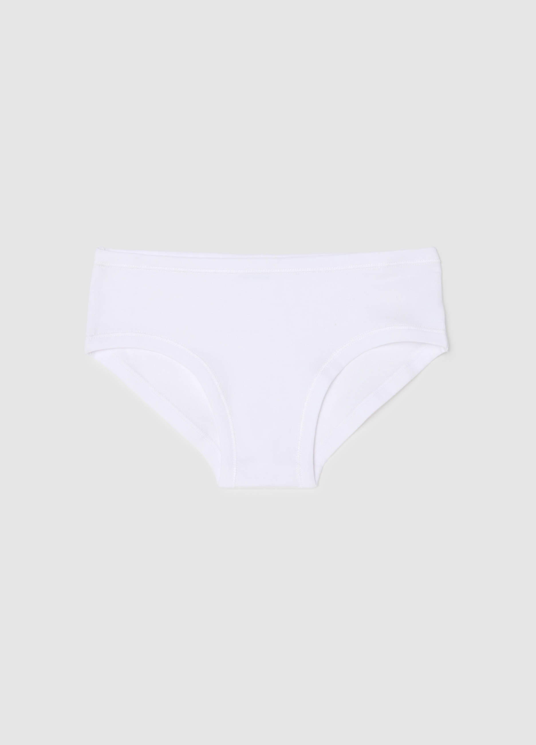 OVS KIDS, Baby Culotte Bianche Da Bambina In Cotone Elasticizzato Regular Fit, Unisex, Bianco, Taglia: 3-4