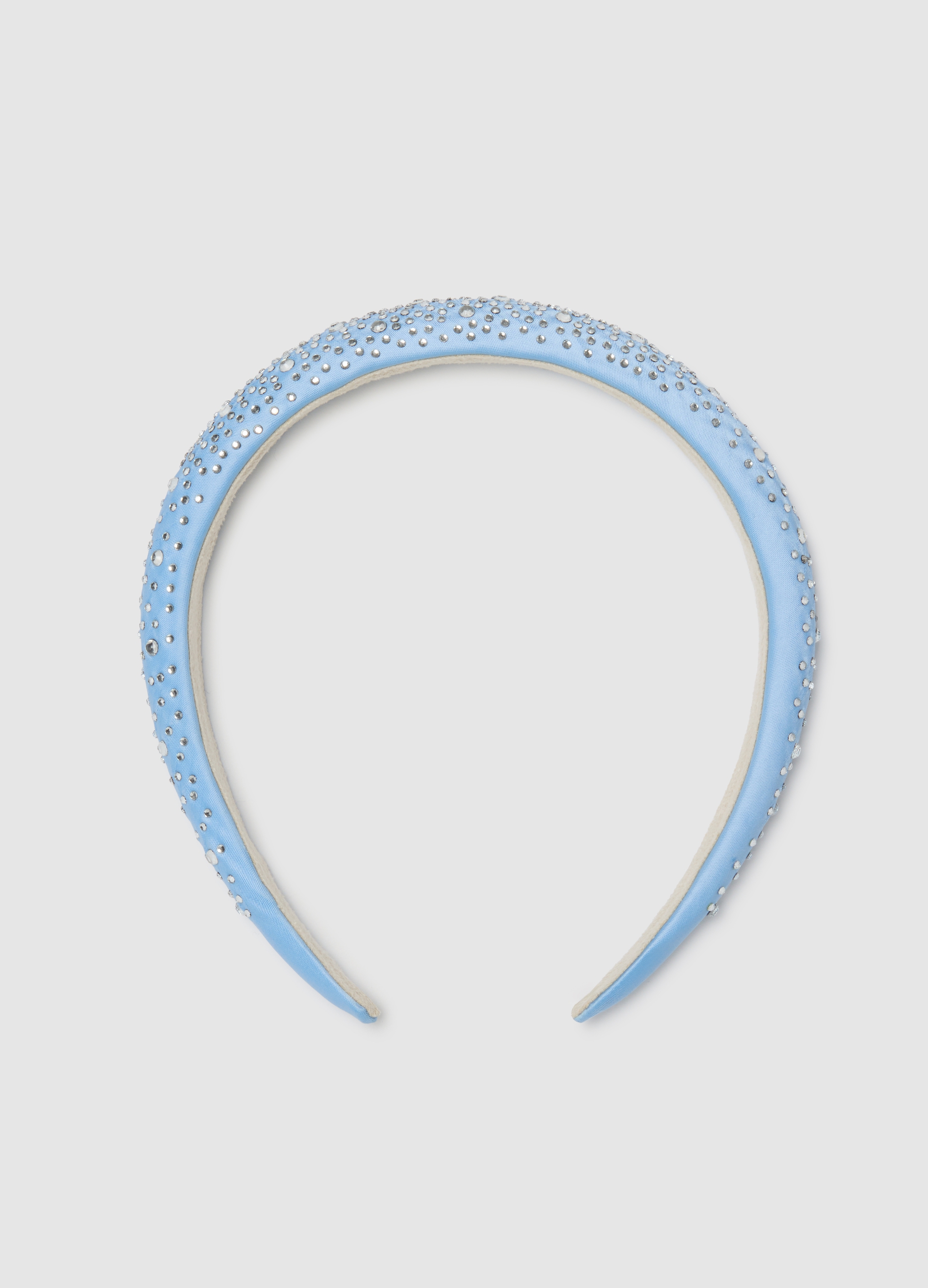 OVS KIDS, Cerchietto Da Bambina Azzurro Con Strass, Azzurro, Taglia: ONE SIZE