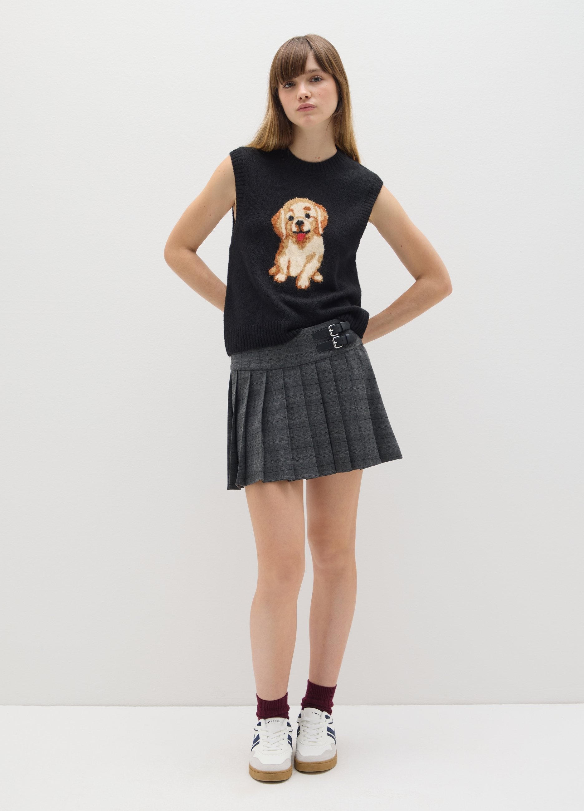 B.ANGEL, Gilet Nero Regular Fit, Donna, Nero, Taglia: L