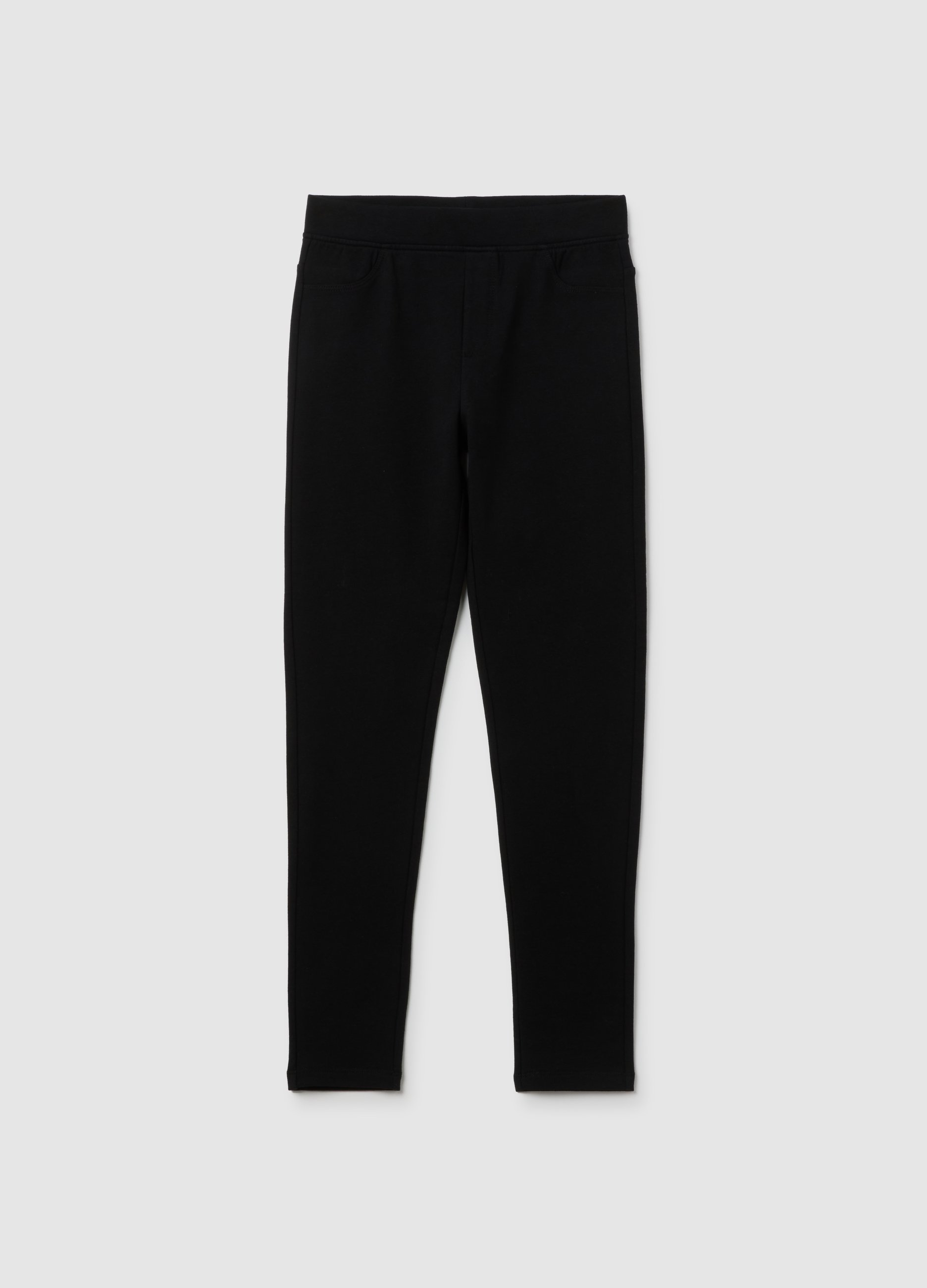 OVS KIDS, Treggings Para Niña De Algodón Elástico Negro Ajuste Slim, Niña, Gunmetal, Talla: 13-14