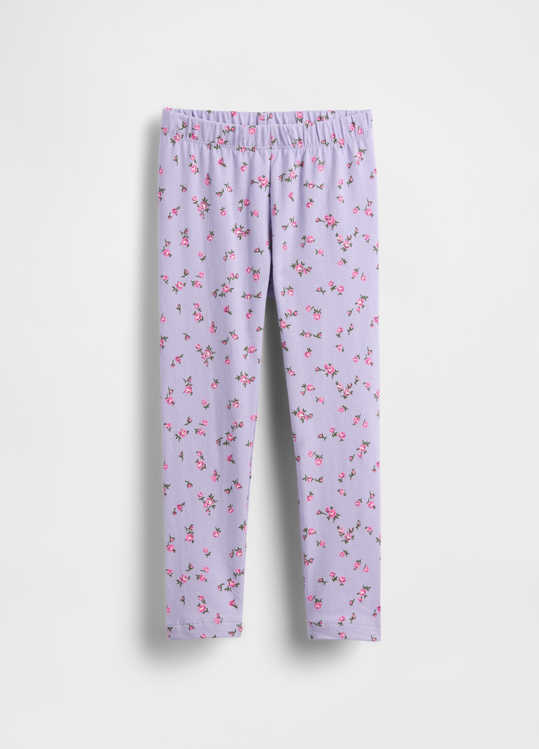 GAP KIDS, Leggings Elasticizzato Con Stampa Rose, Unisex, Viola, Taglia: 5Y/107-114