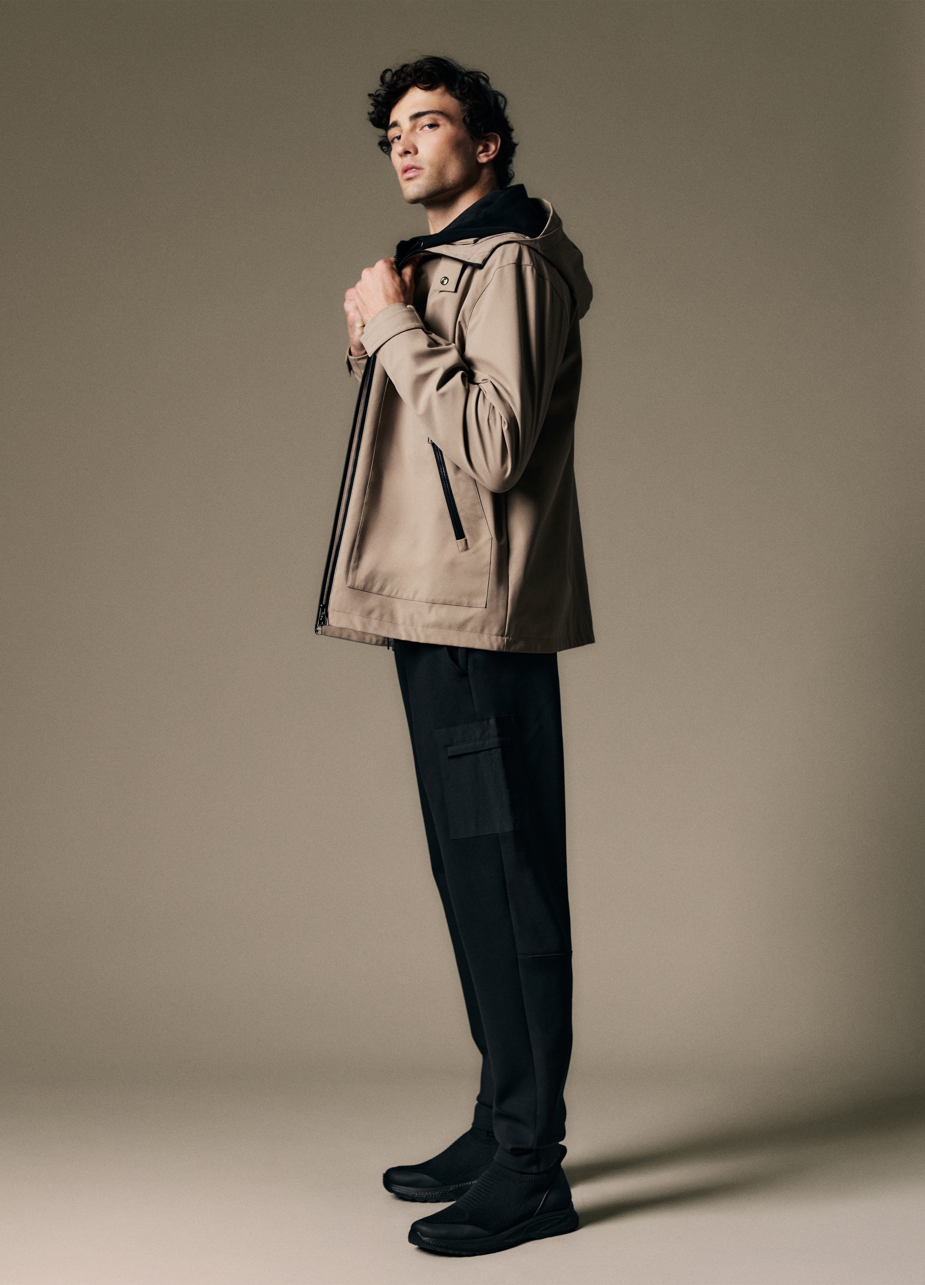 Piombo Tech, Giacca Beige Con Zip, Uomo, Grigio, Taglia: XL