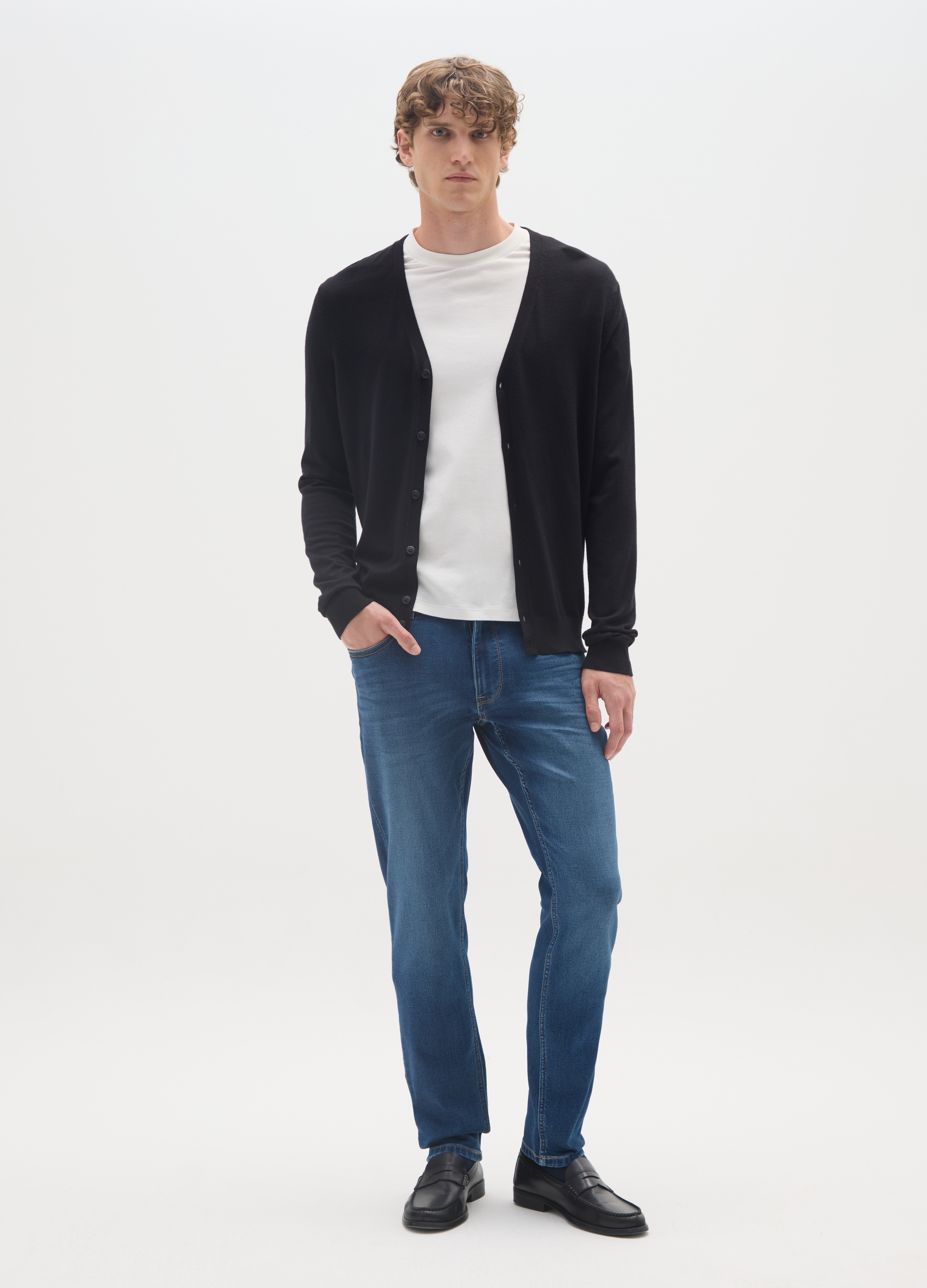 OVS, Vaqueros Slim Fit De Denim Azul, Hombre, Azul oscuro, Talla: 44