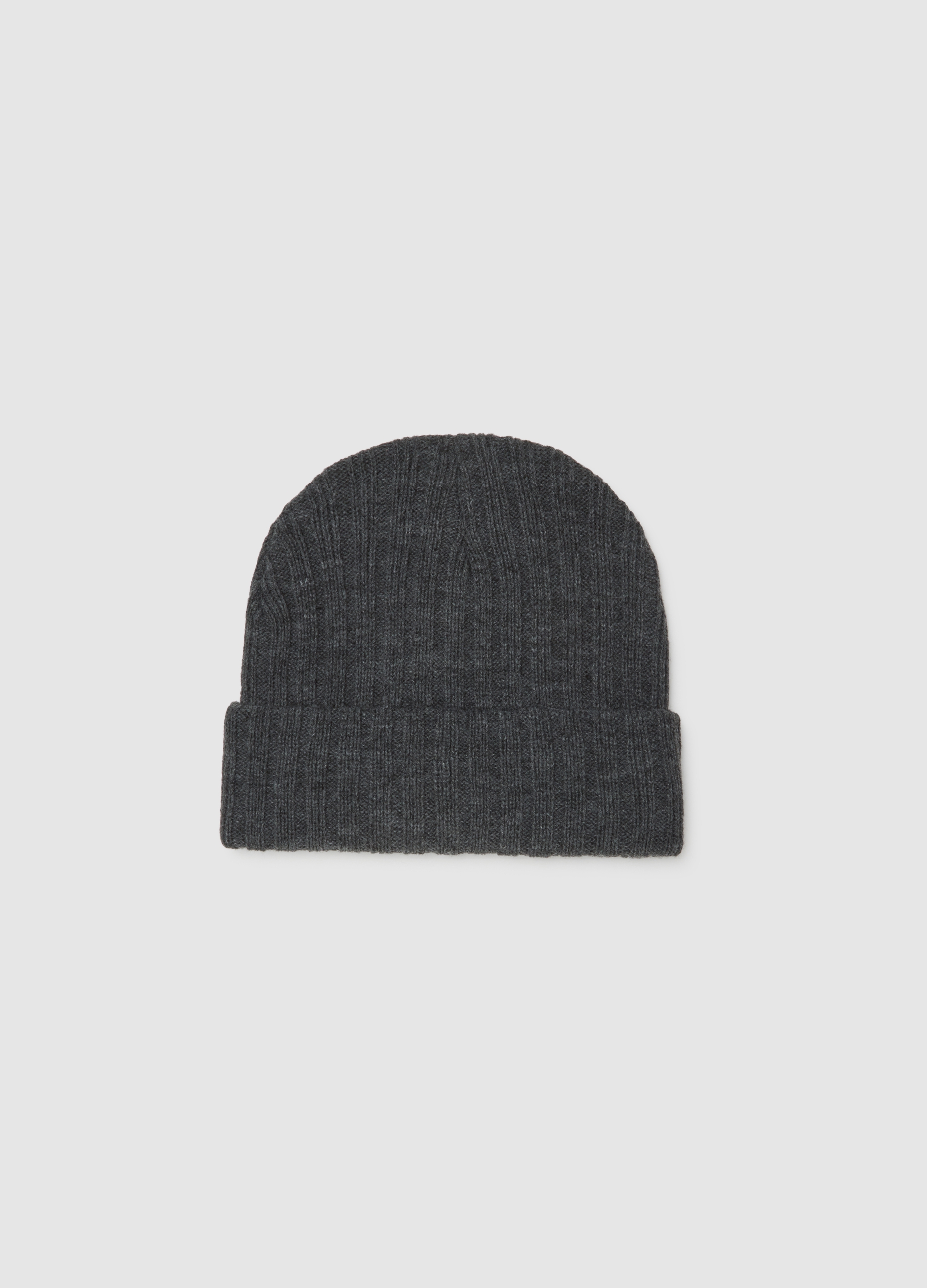 Gorro Gris De Punto Grueso, Hombre, Gris oscuro, Talla: FASUL