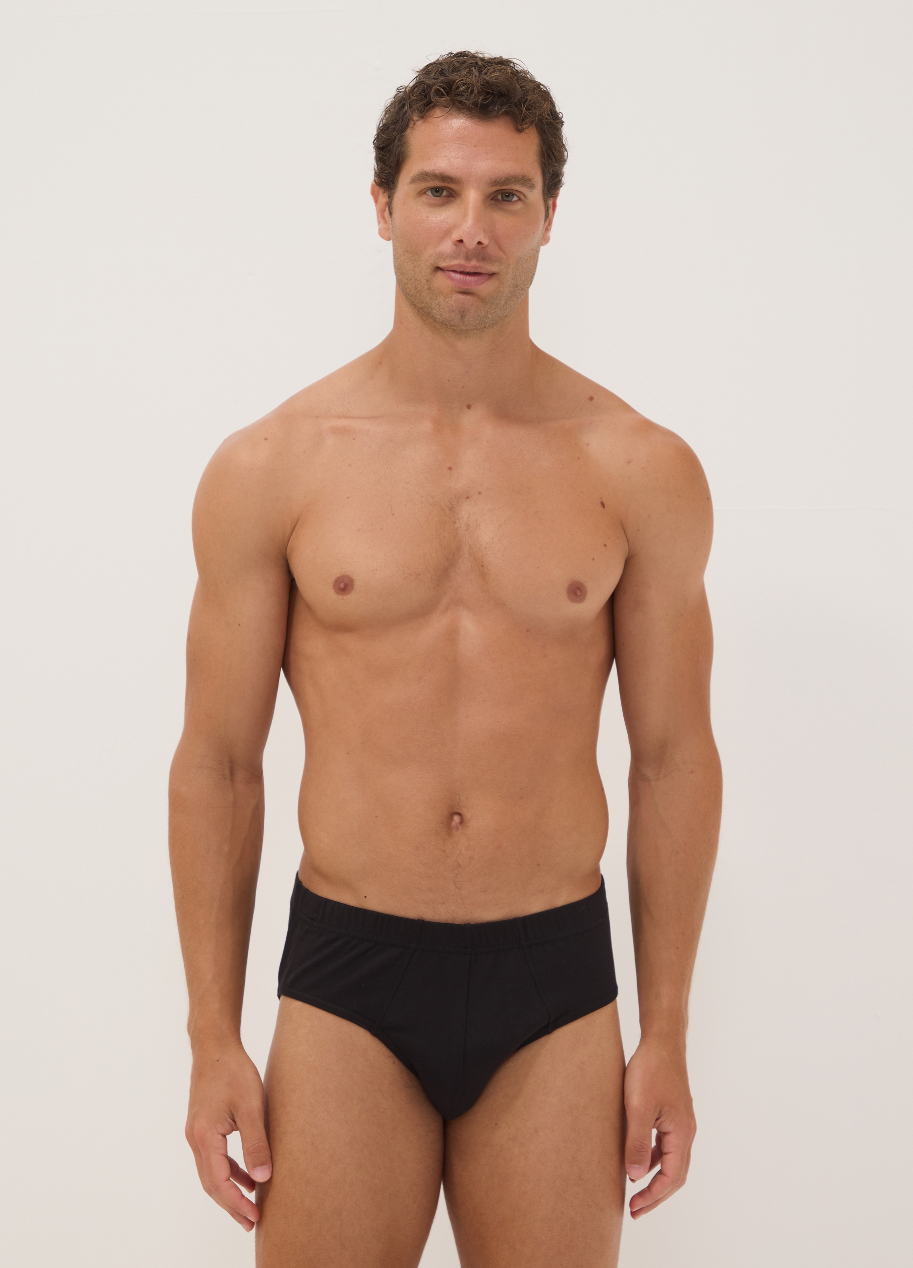 OVS, Multipack Di Cinque Slip Neri In Cotone Organico, Uomo, Nero, Taglia: S