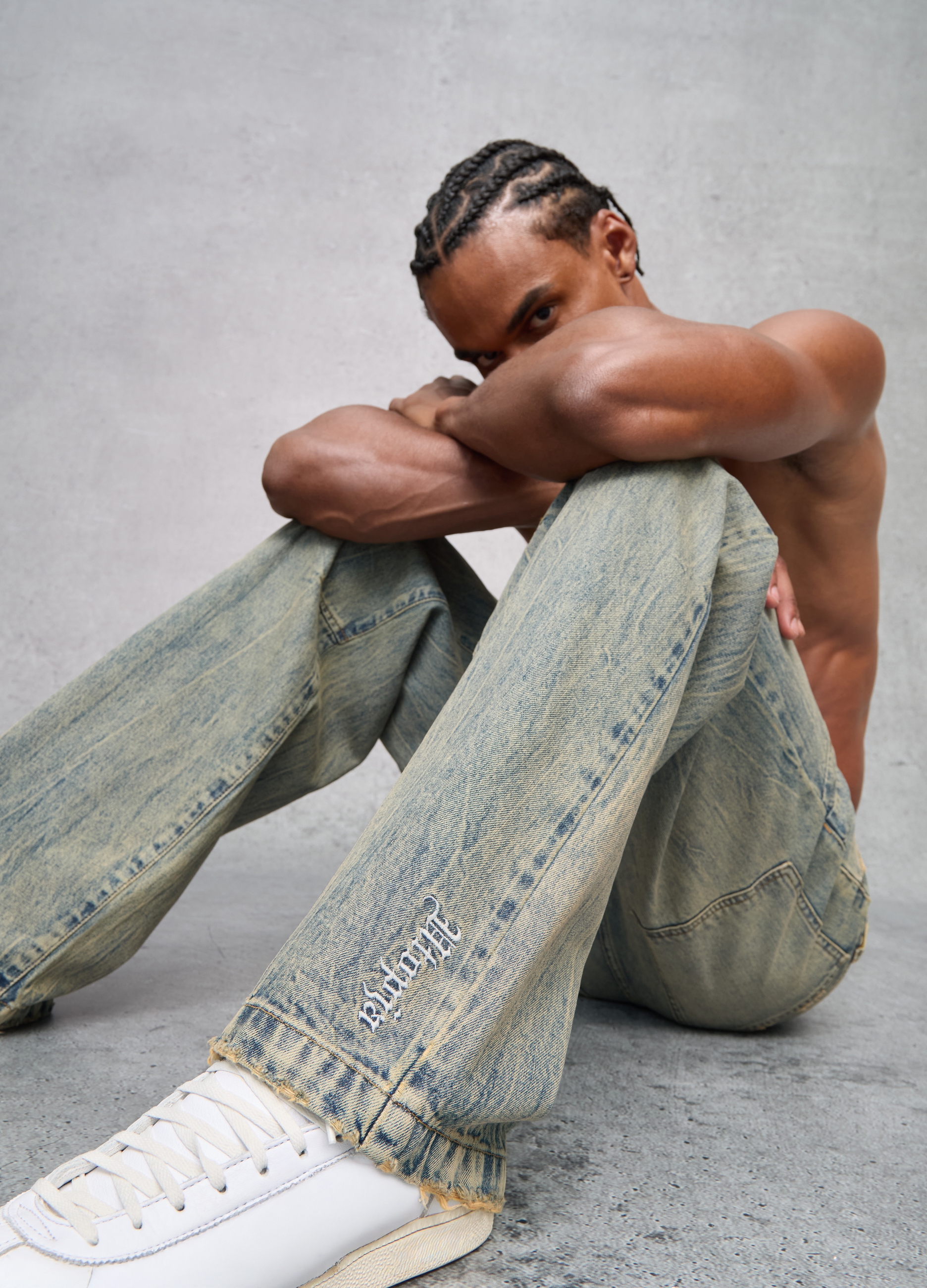 Bootcut Denim Washed Light Blue & Tea, Hombre, Lavado claro, Talla: S