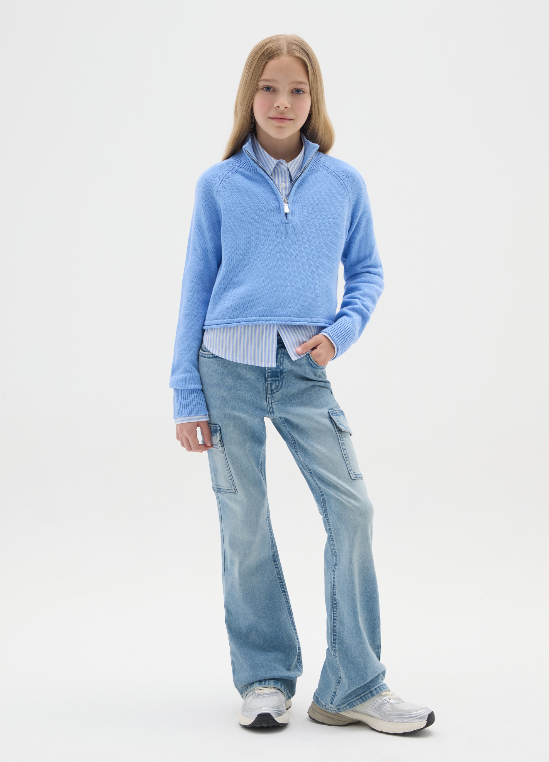 REPUBLIC OF DENIM, Jeans Denim Flare Per Bambina, Blu, Taglia: 13-14