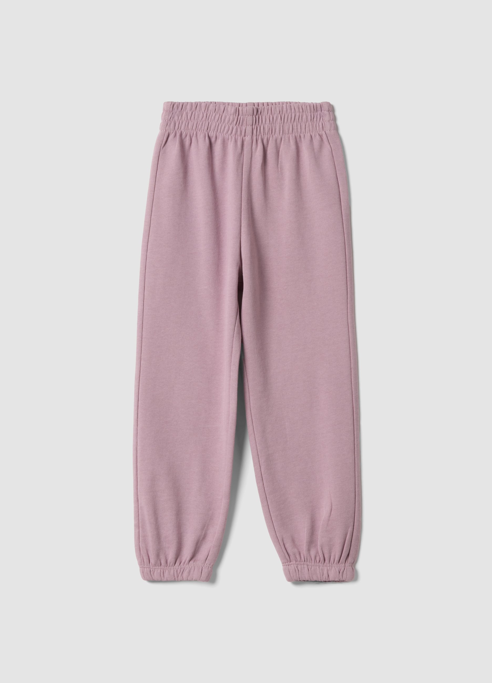 OVS KIDS, Pantaloni Jogger Rosa In Puro Cotone Da Bambina Regular Fit, Rosa, Taglia: 9-10