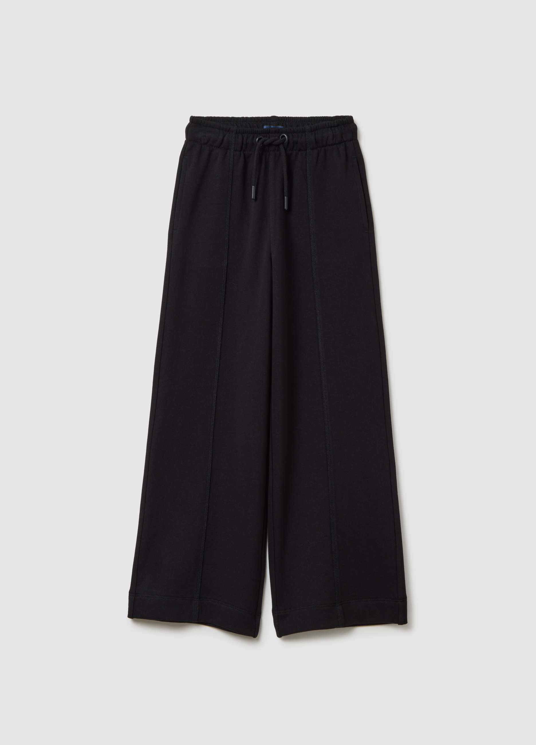 Pantalones Culotte De Niña En Algodón Negro Puro, Niña, Gunmetal, Talla: 7-8