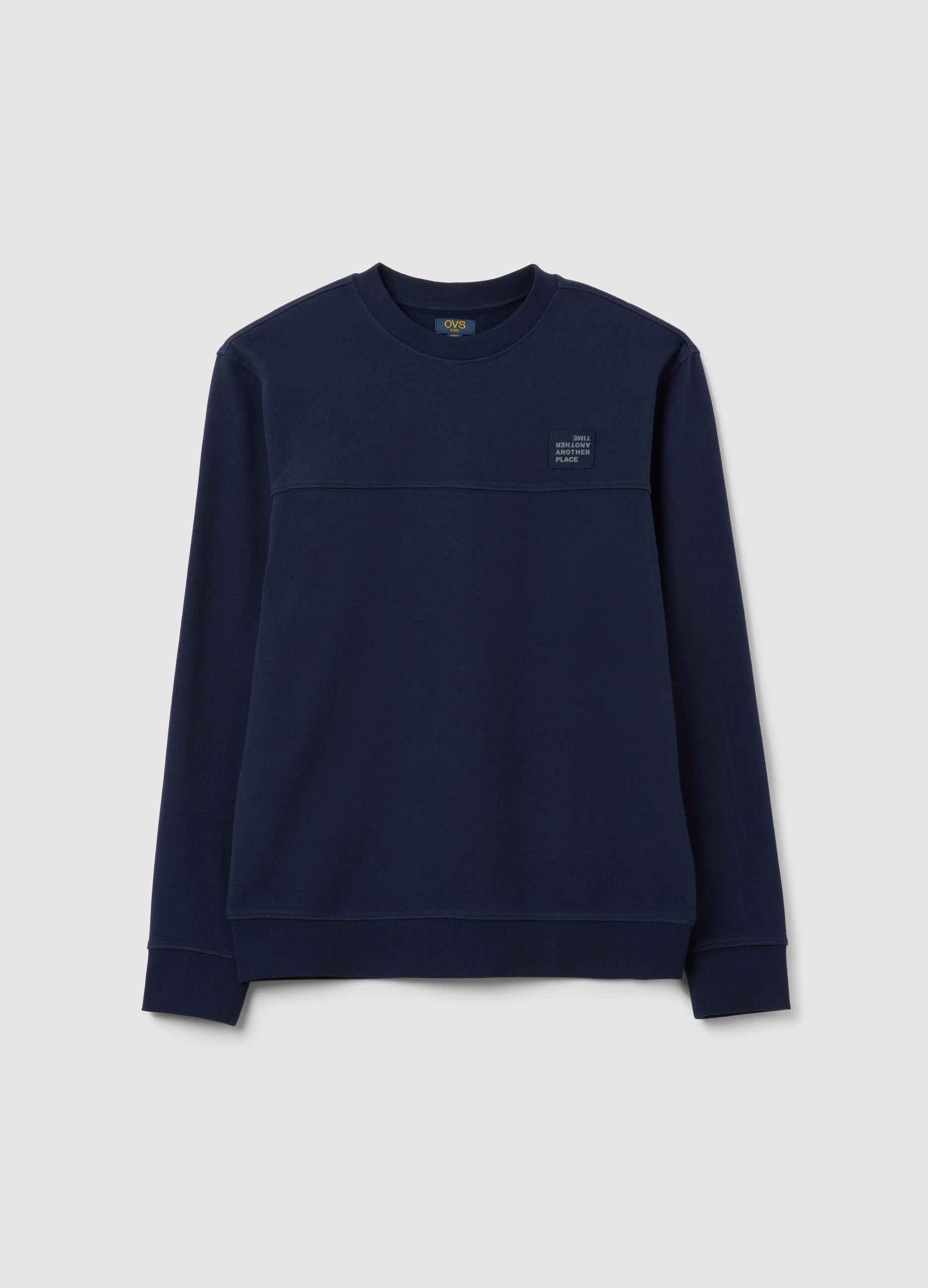 OVS, Jungen Pullover Aus Reinem Baumwolle Im Blauen Relaxed Fit, Junge, Dunkelblau, Größe: 10-11