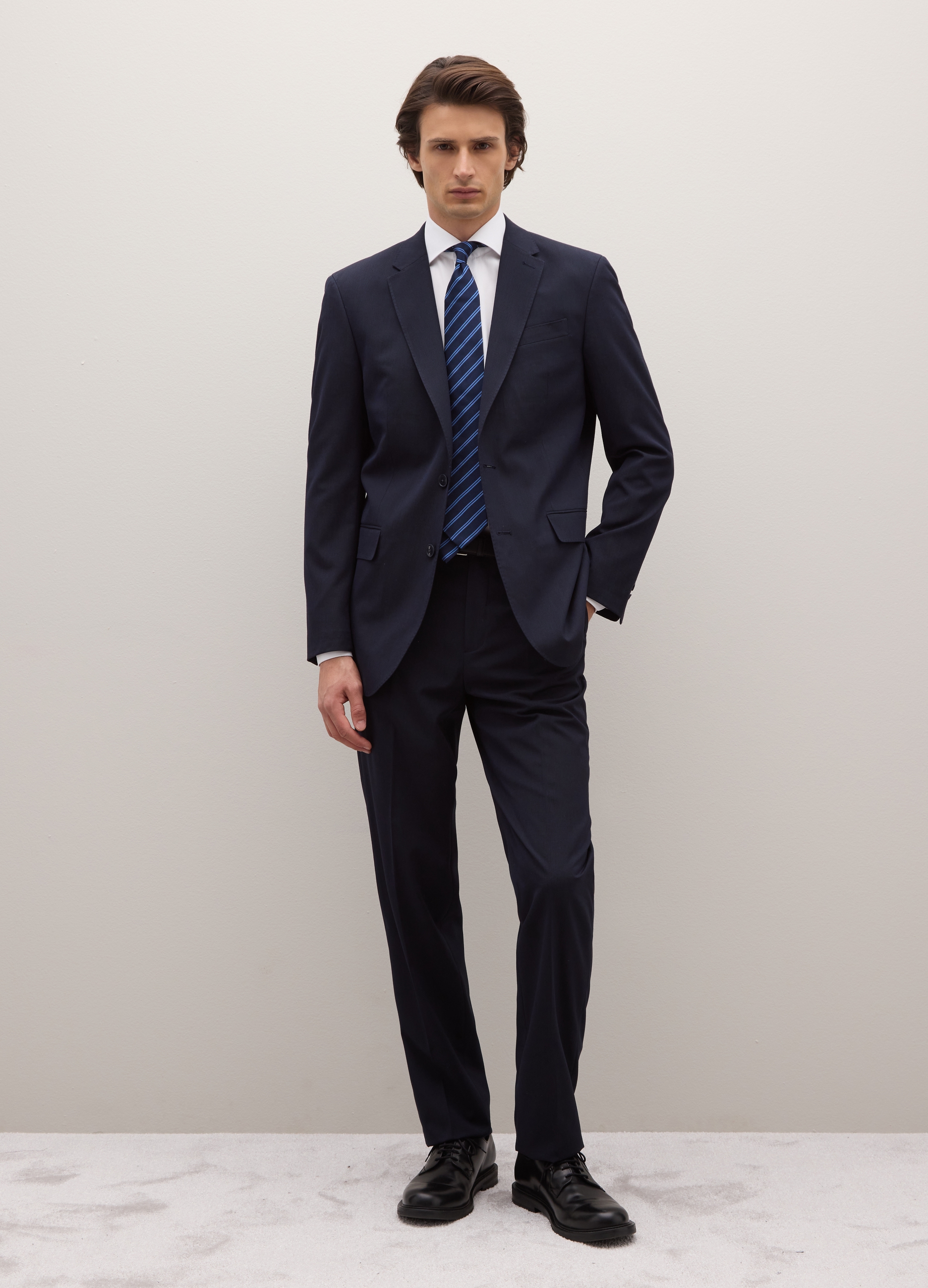 PIOMBO, Blazer Blu In Misto Viscosa Regular Fit, Uomo, Blu, Taglia: 54