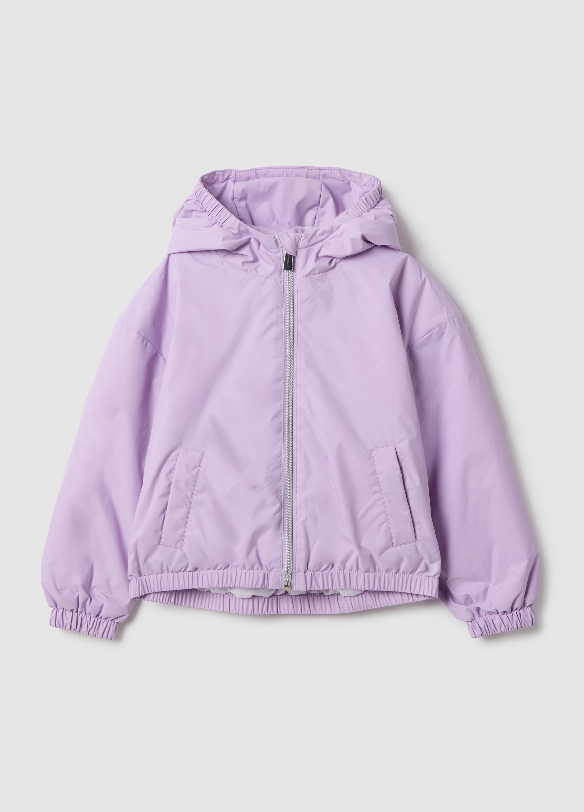OVS KIDS, Chaqueta Morada Acolchada Con Capucha Para Niñas, Ajuste Regular, Niña, Lila claro, Talla: 7-8
