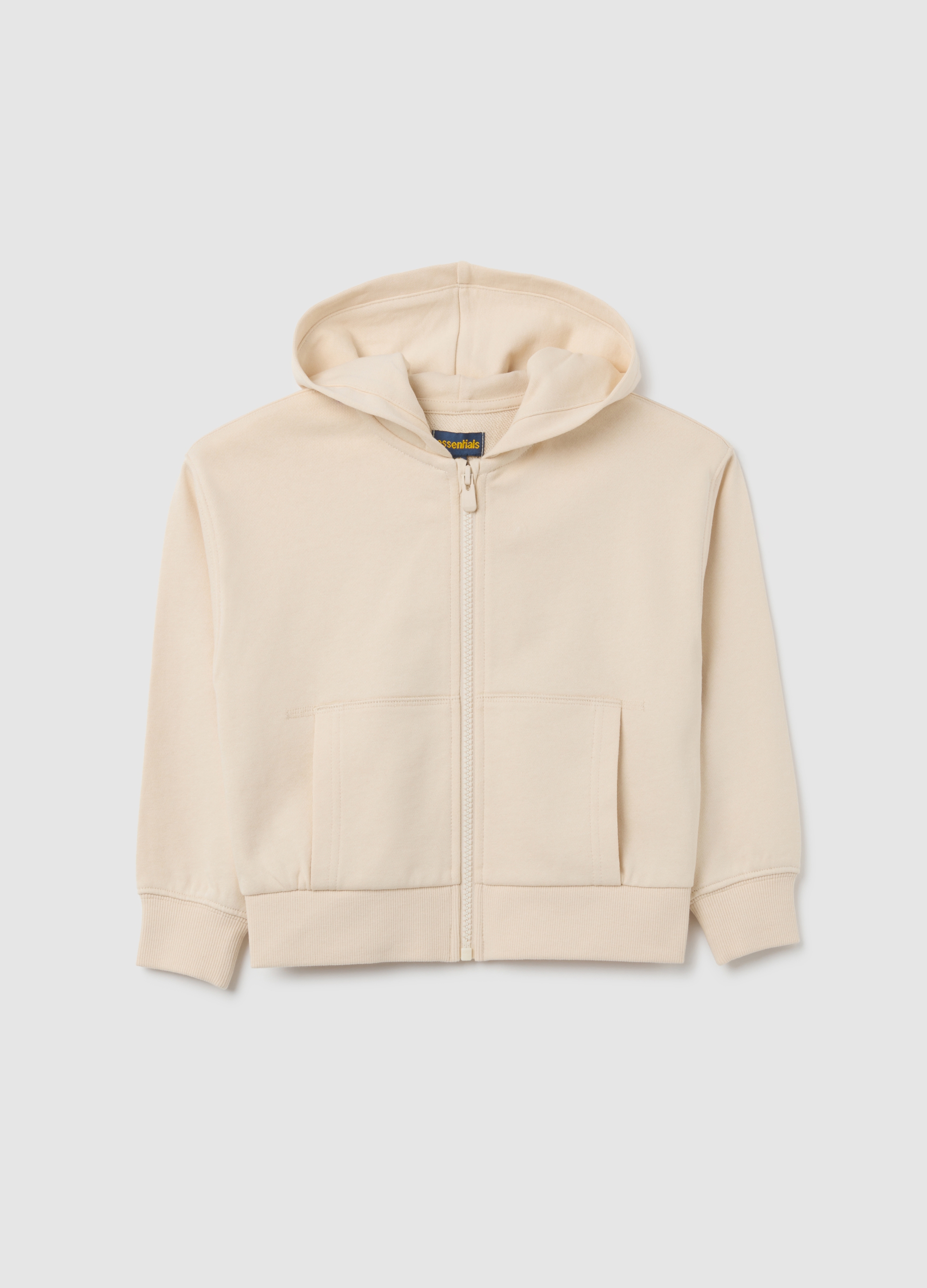 OVS, Mädchen Beige Sweatshirt Aus Reiner Baumwolle Im Regulären Schnitt, Mädchen, Cremeweiß, Größe: 3-4