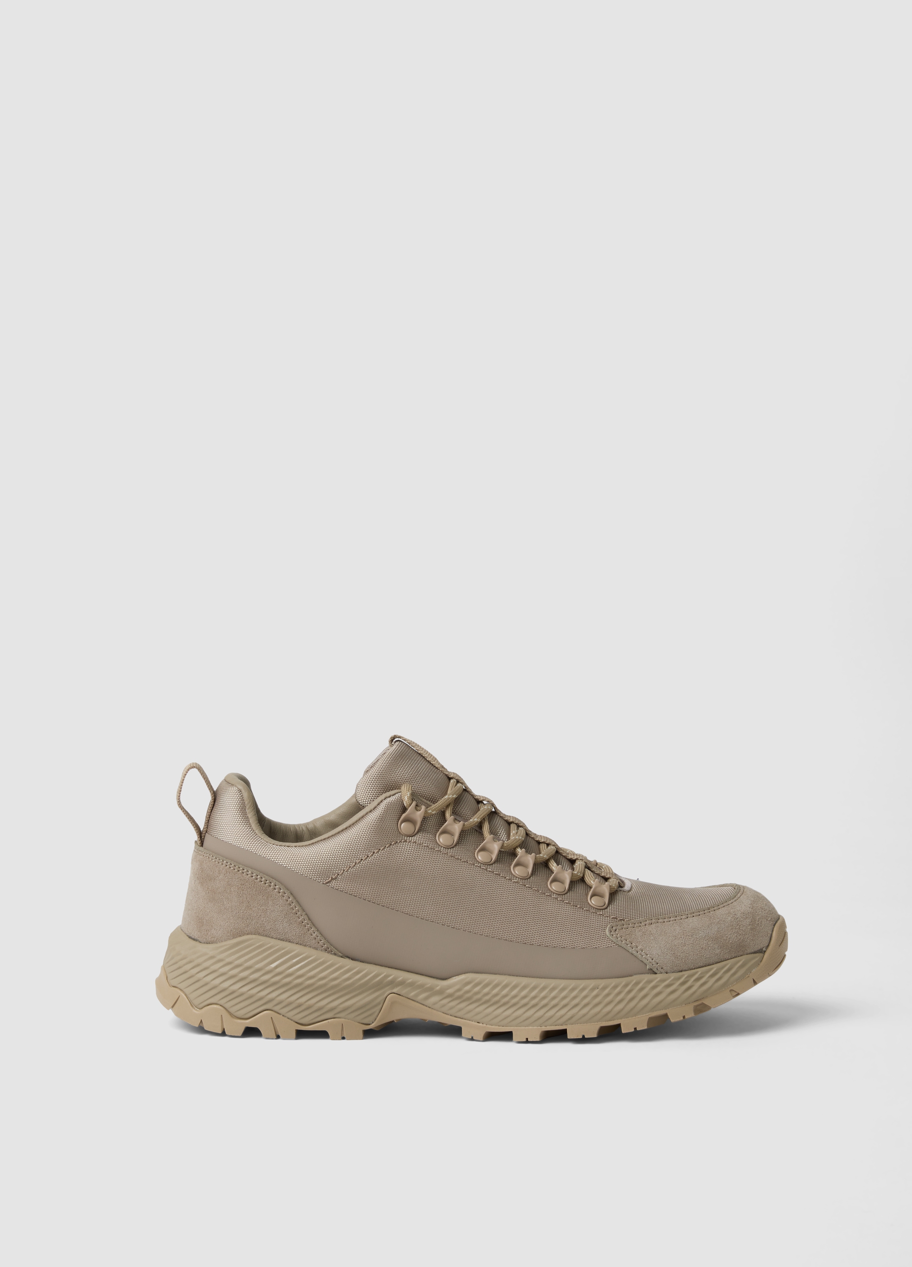Piombo Tech, Sneakers Beige Basse Con Suola Carrarmato, Uomo, Beige, Taglia: 43