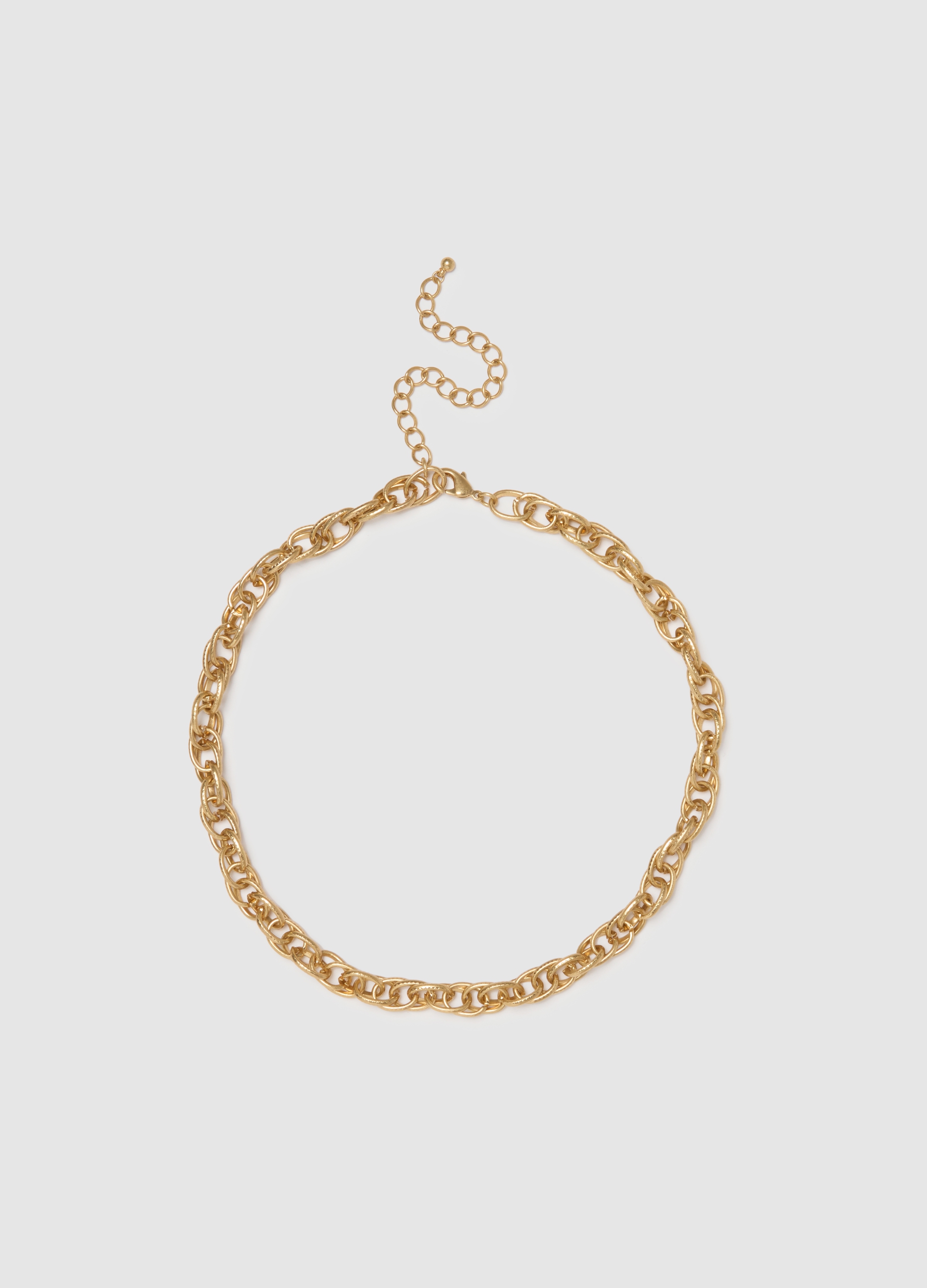 PIOMBO, Collana Dorata Intrecciata, Donna, Oro, Taglia: ONE SIZE