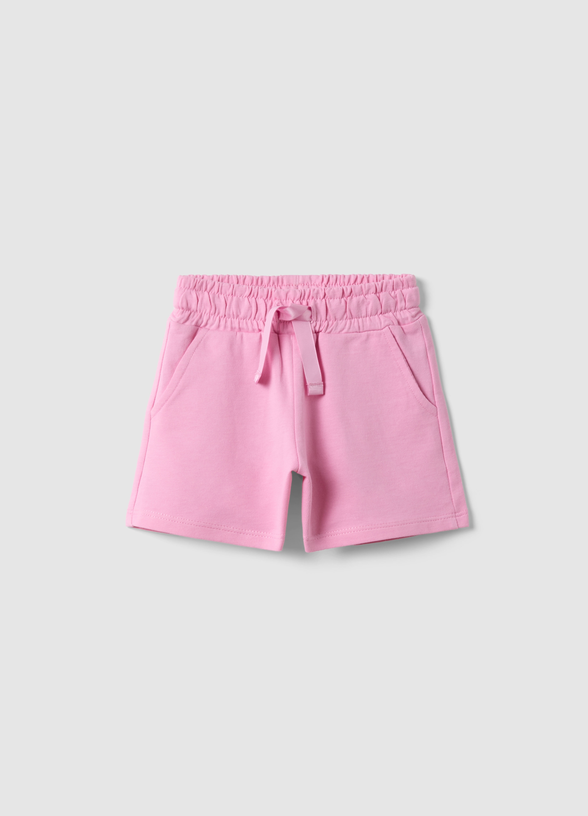 FAGOTTINO, Girls' Pink Pure Cotton Shorts With Regular Fit, Niña, Rosa Claro, Talla: 12-18