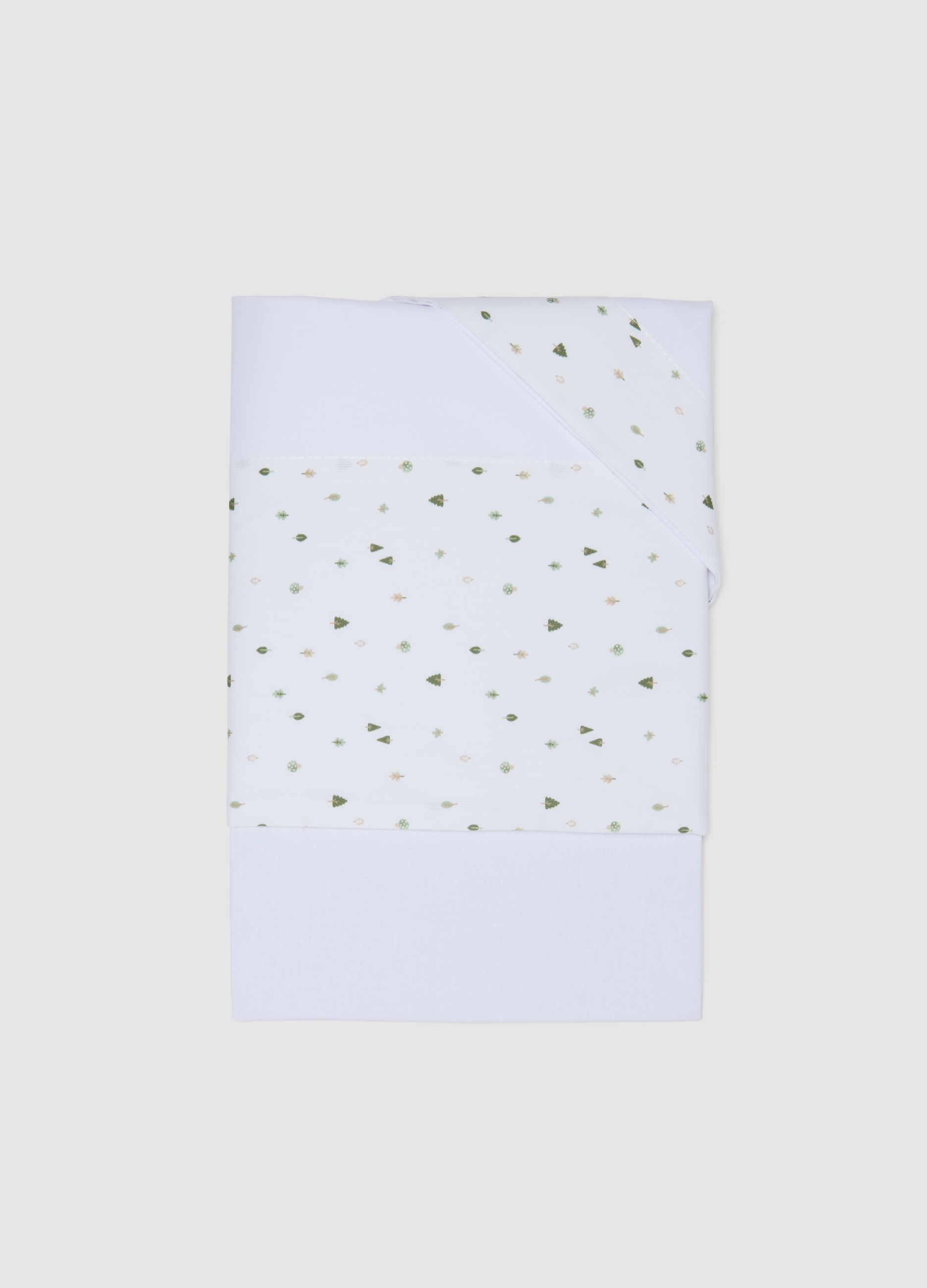 FAGOTTINO, Lenzuolino Bianco In Puro Cotone Con Stampa All Over, Unisex, Bianco, Taglia: ONE SIZE