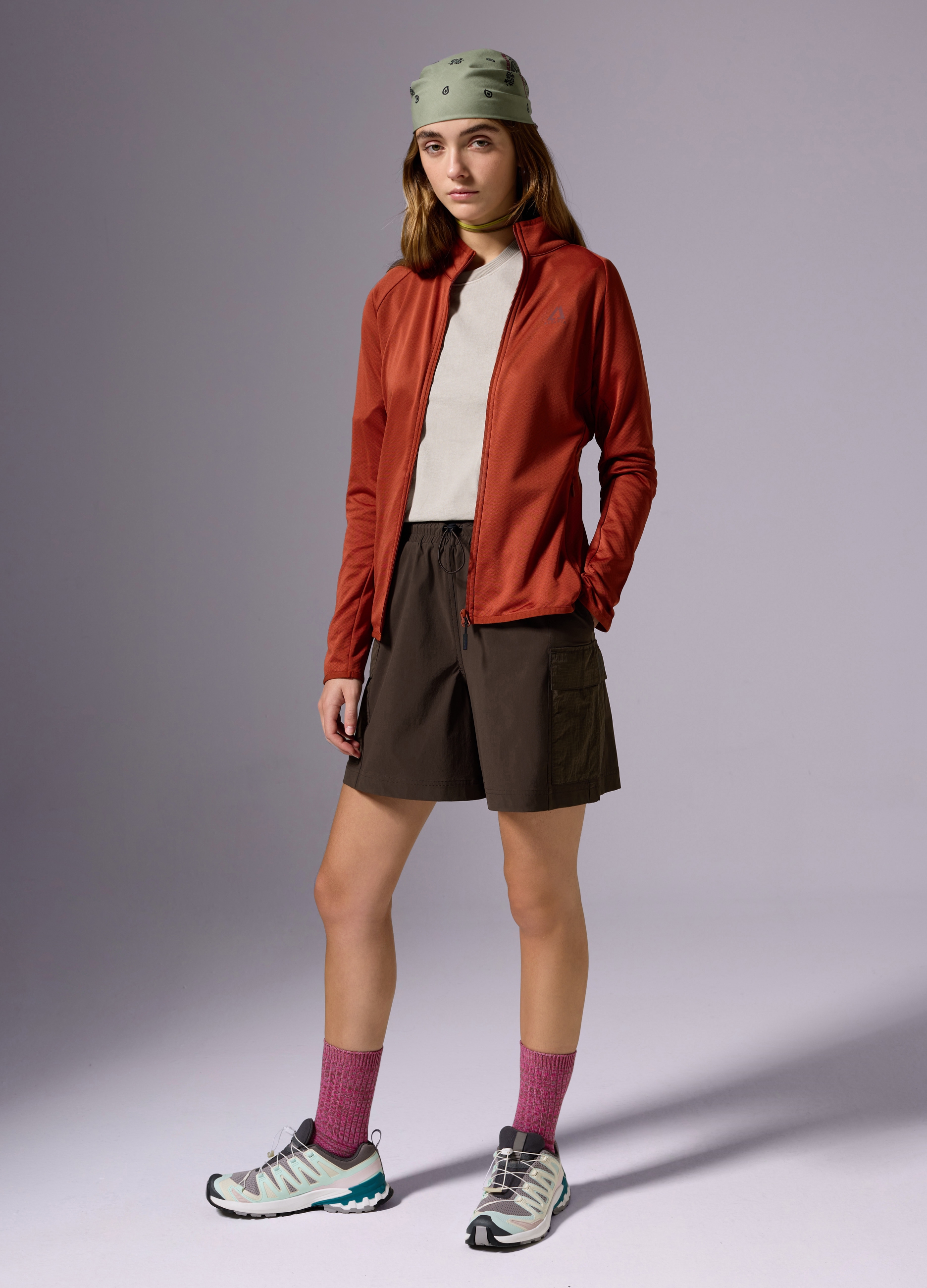 ALTAVIA, Forro Polar Gofrado Con Cremallera Altavia With Deborah Compagnoni, Mujer, Naranja Oscuro, Talla: 40