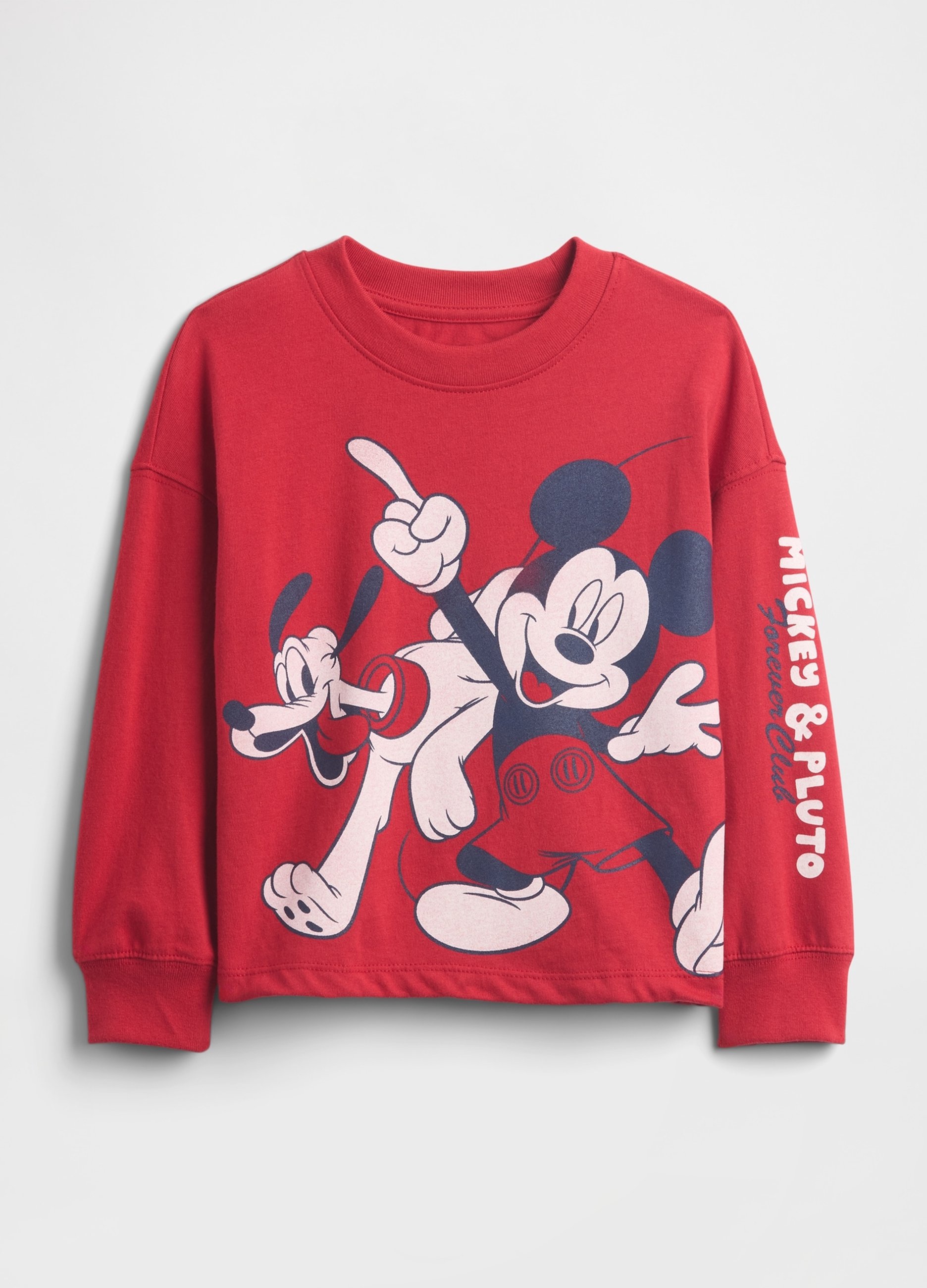GAP KIDS, T-shirt A Maniche Lunghe Con Stampa Disney, Bambino, Rosso, Taglia: 6-12M/69-74