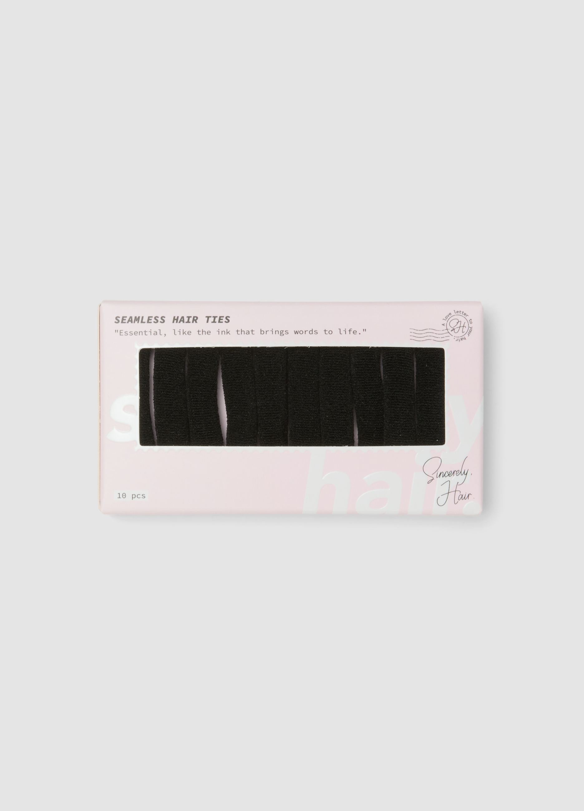 SINCERELY HAIR, Sincerely Hair Seamless Hair Ties 10 Pezzi Black, Unisex, Nero, Taglia: FASUL