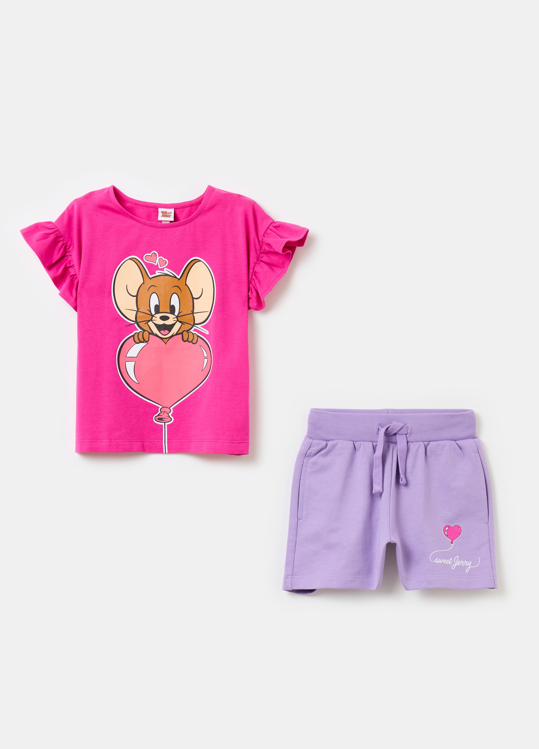 OVS, Jogging Set Con Stampa Jerry, Bambina, Multicolor, Taglia: 7-8