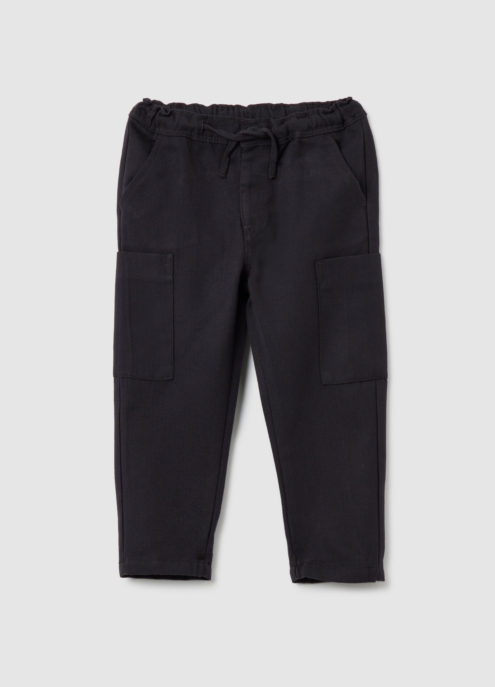 Pantaloni Neri Da Neonato Regular Fit, Niño, Gunmetal, Talla: 12-18