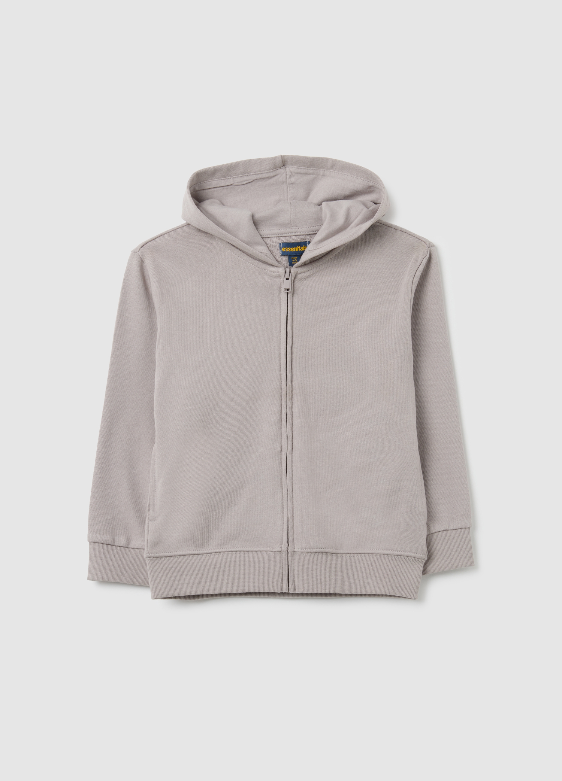 OVS, Graues Kinder-sweatshirt Aus Reiner Baumwolle Im Regular Fit, Junge, Taubengrau, Größe: 3-4