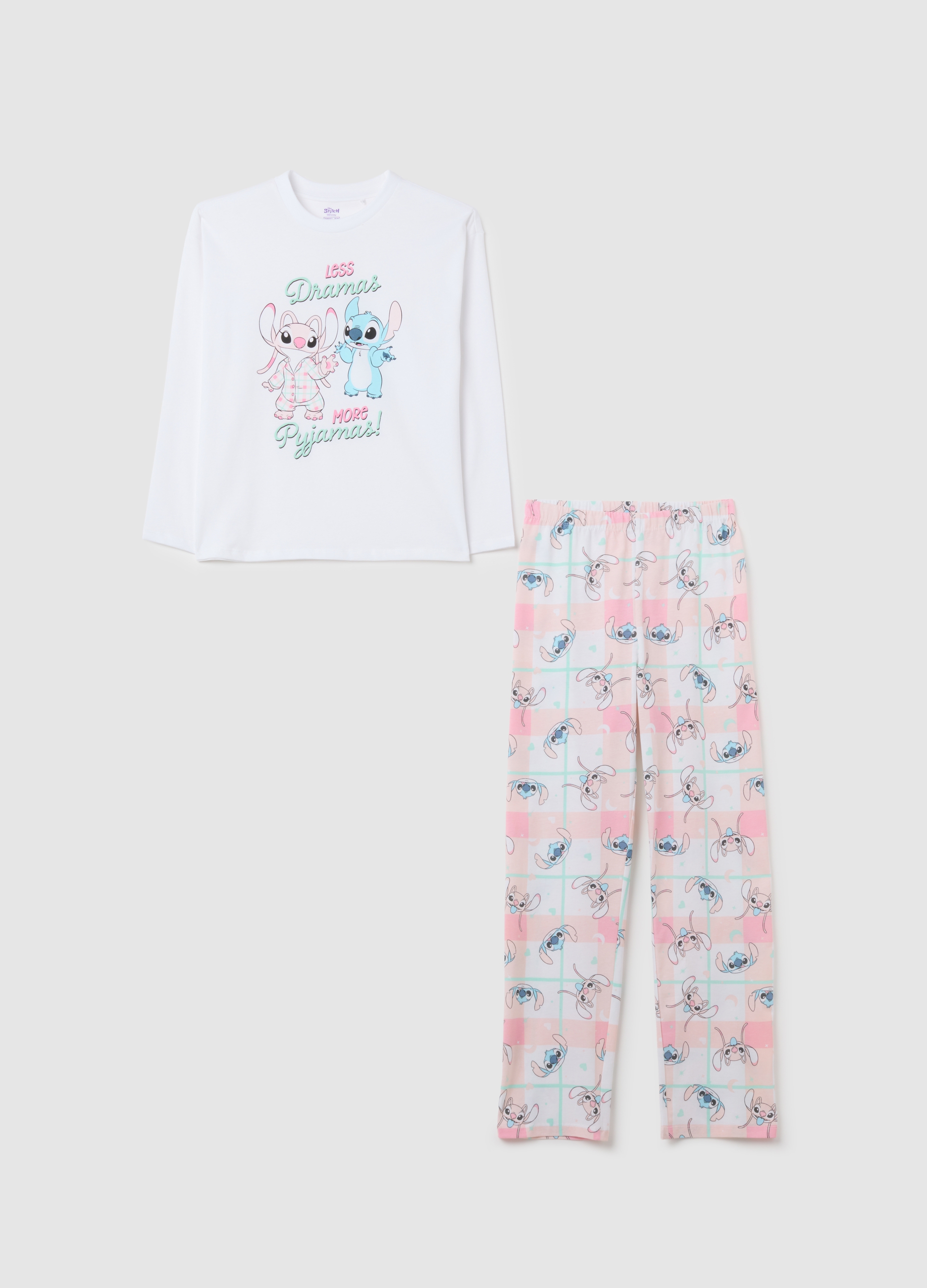 OVS, Mädchen-pyjama Aus Reiner Baumwolle, Multicolor Und Regular Fit, Mädchen, Pink/White, Größe: 10-11