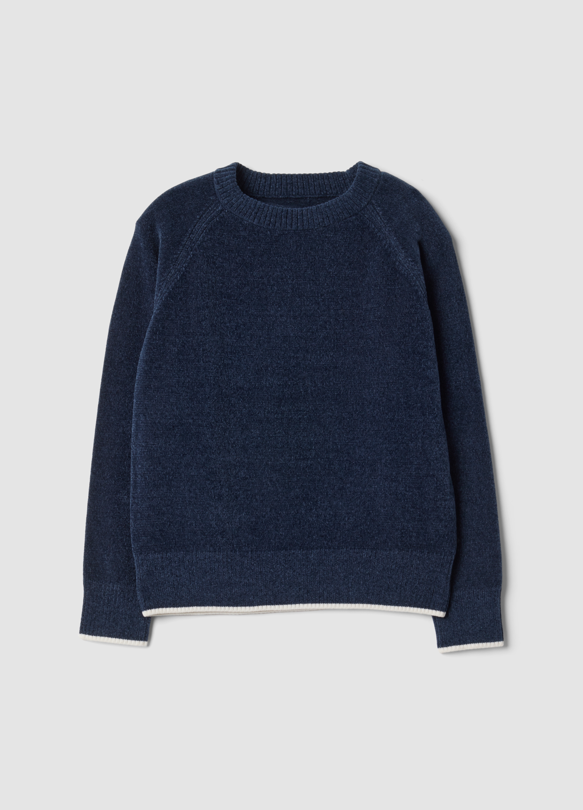 OVS KIDS, Maglia Blu In Tessuto Elasticizzato A Girocollo, Bambino, Blu, Taglia: 4-5