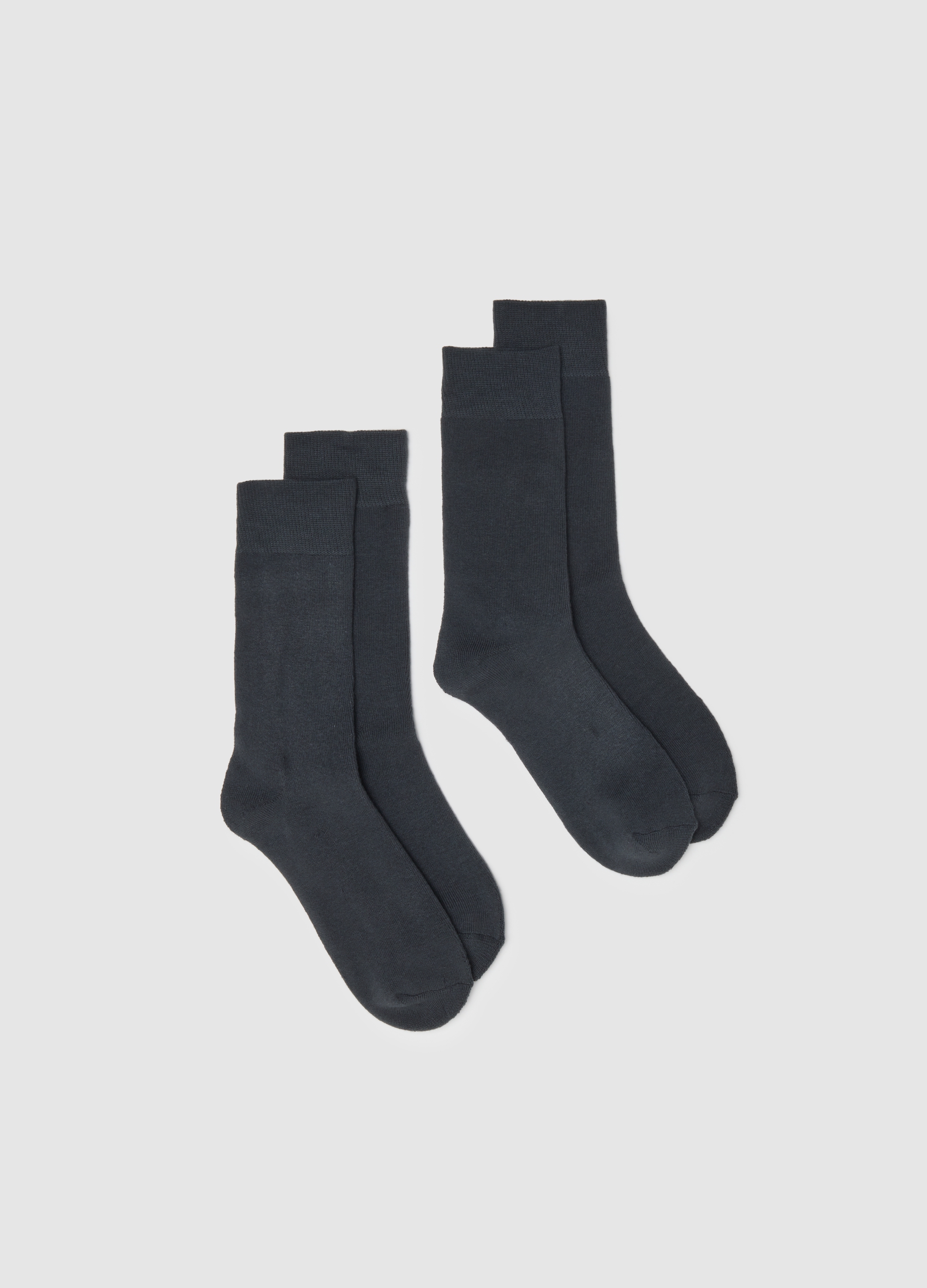 Bipack De Calcetines Cortos Grises, Hombre, Gris oscuro jaspeado, Talla: FASUL