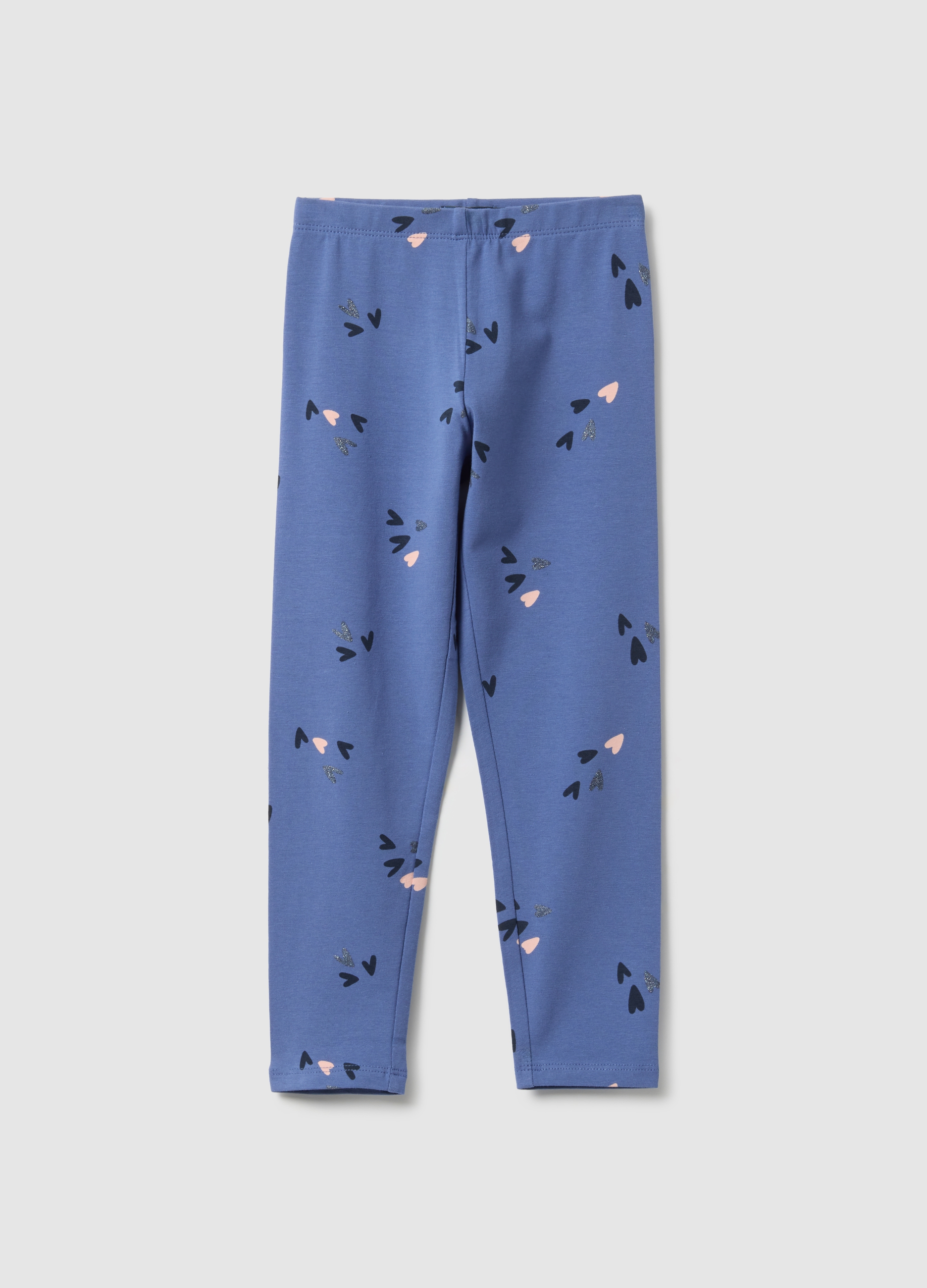OVS KIDS, Leggings Azul Ajustados De Algodón Elástico Para Niñas, Niña, Azul índigo, Talla: 6-7