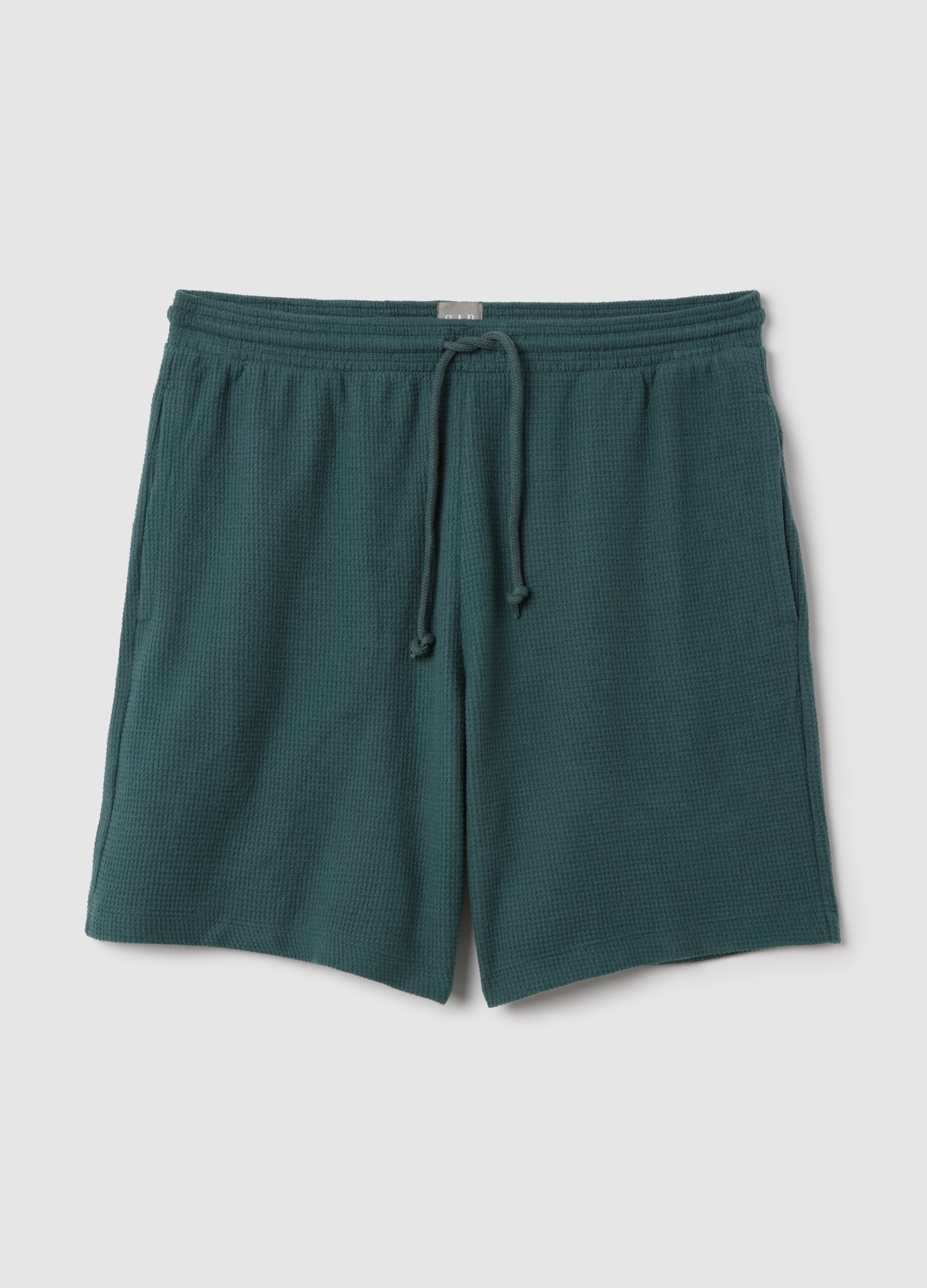GAP, Pantaloncini Verdi In Tessuto Waffle, Uomo, , Taglia: S