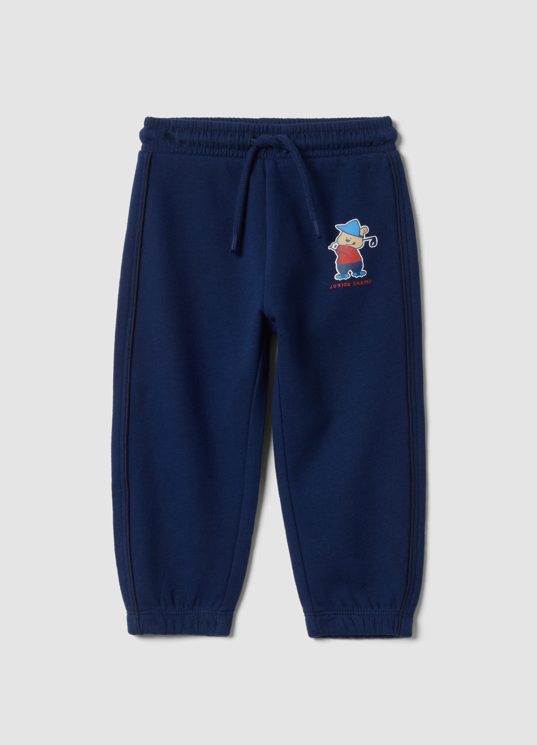 FAGOTTINO, Pantaloni Jogger Blu In Puro Cotone, Bambino, Viola, Taglia: 18-24