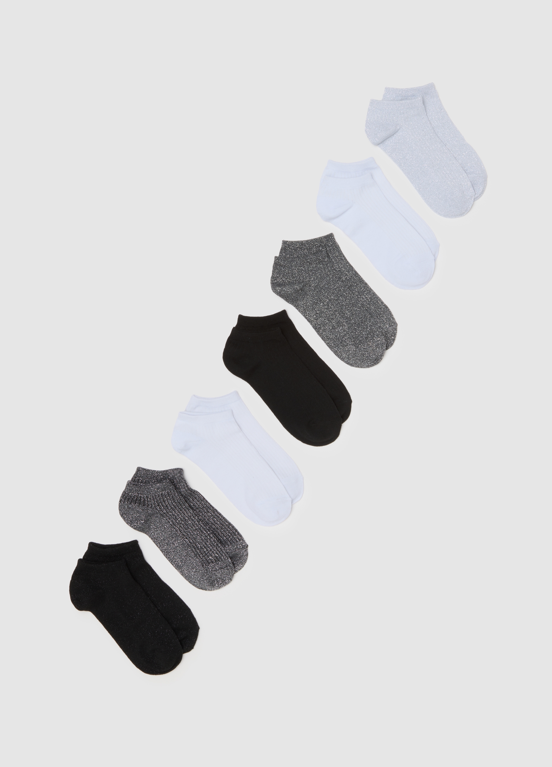 OVS, Multipack Di Sette Calzini Multicolor Elasticizzati, Donna, Multicolor, Taglia: 36-38