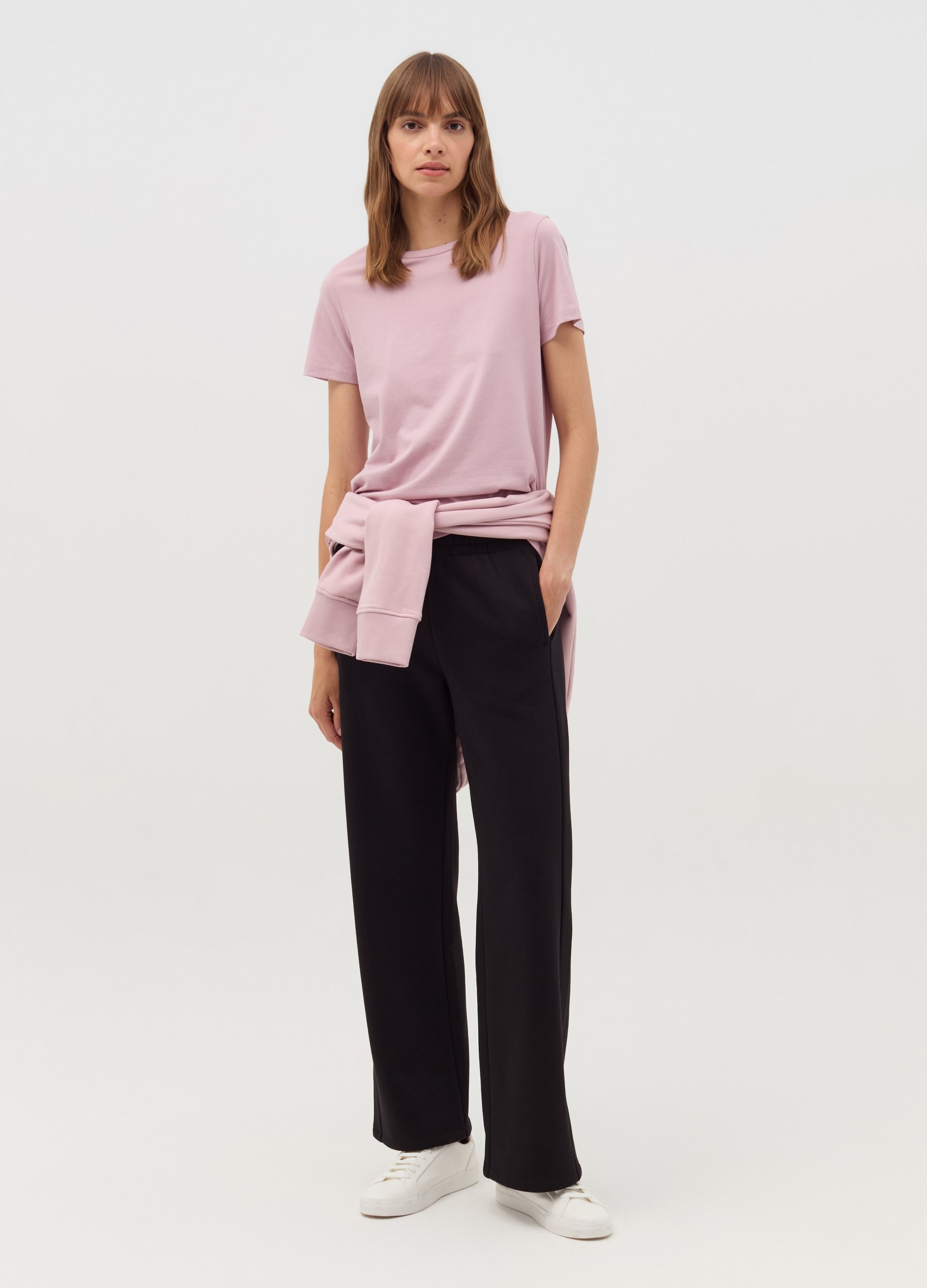 OVS, T-shirt Essential In Cotone Bio, Donna, Blu, Taglia: M