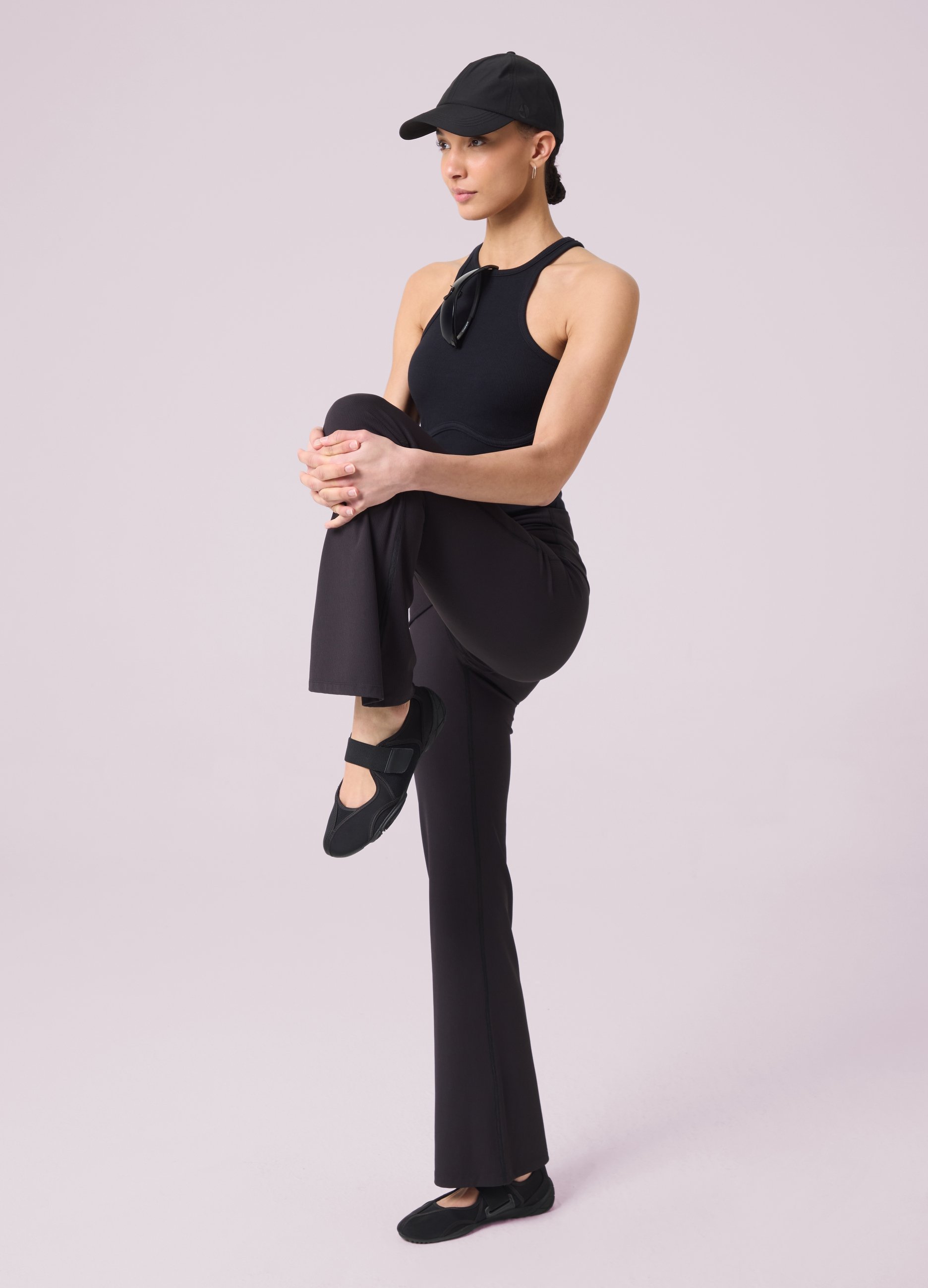 Altavia Studio, Tank Top In Cotone Elasticizzato A Costine Altavia Studio, Mujer, Negro, Talla: 38