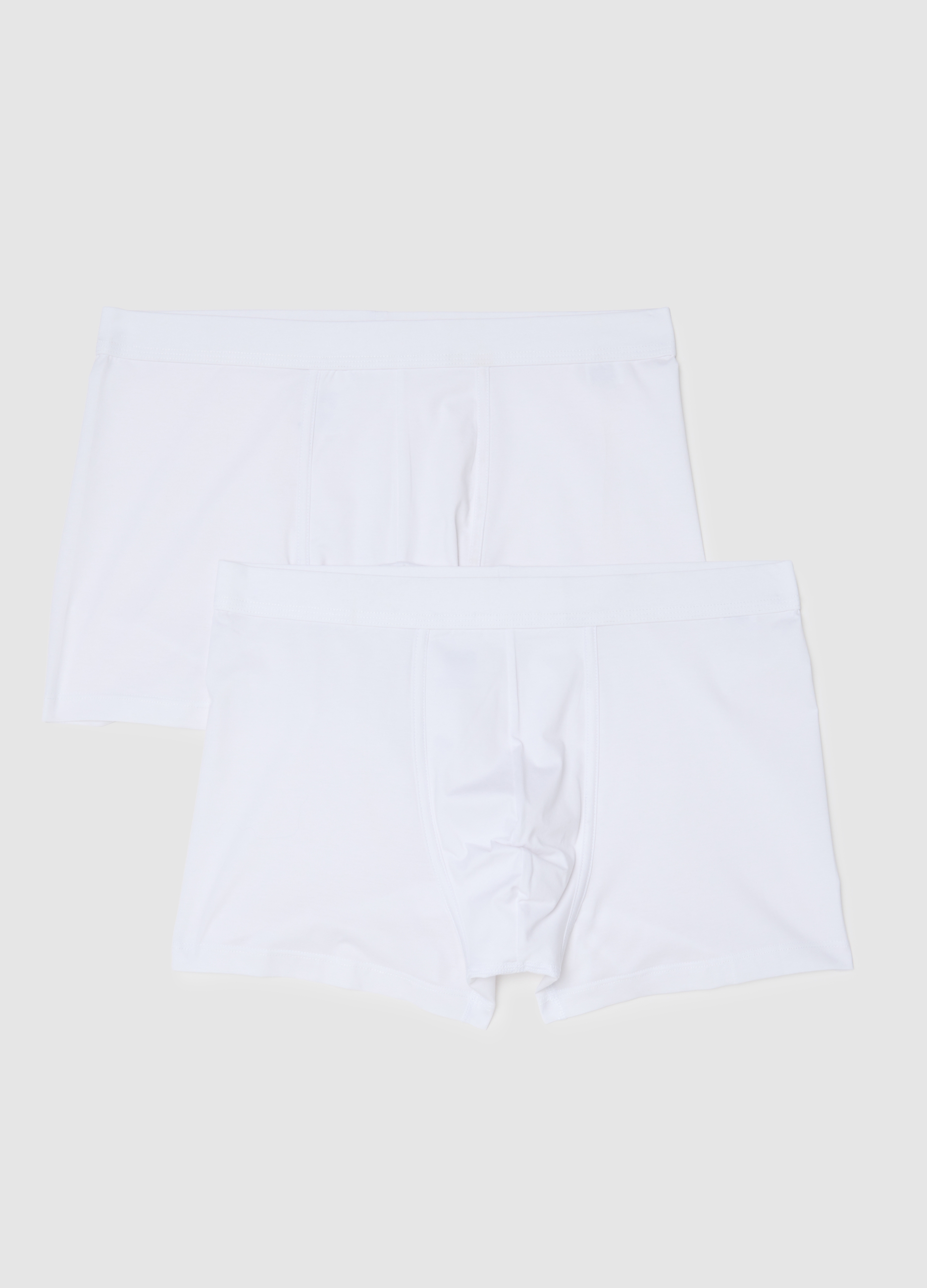 OVS, Bipack Boxer In Cotone Elasticizzato Bianco Regular Fit, Uomo, Bianco, Taglia: L
