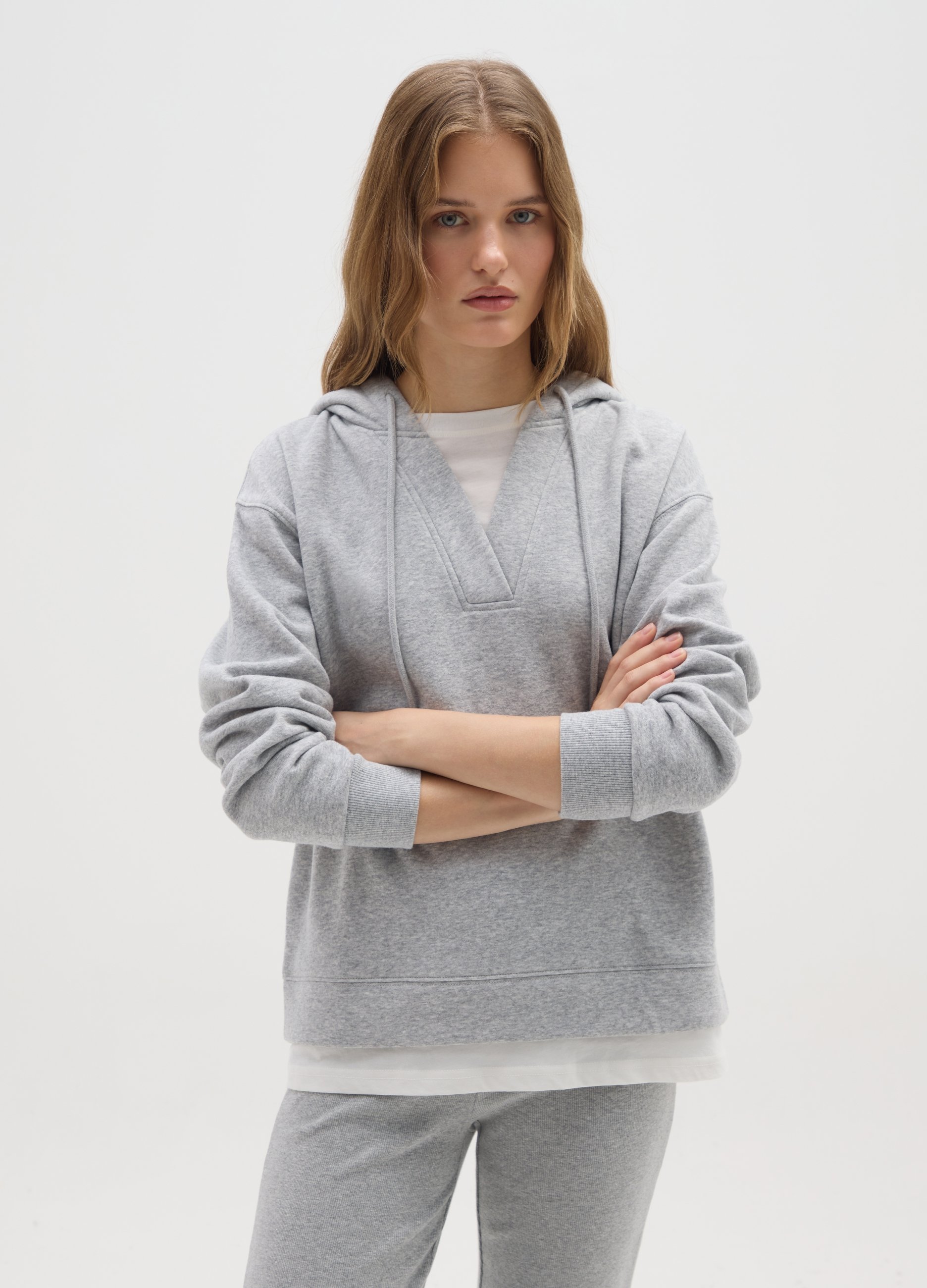 OVS, Felpa In Misto Cotone Marrone Regular Fit, Donna, Marrone, Taglia: S