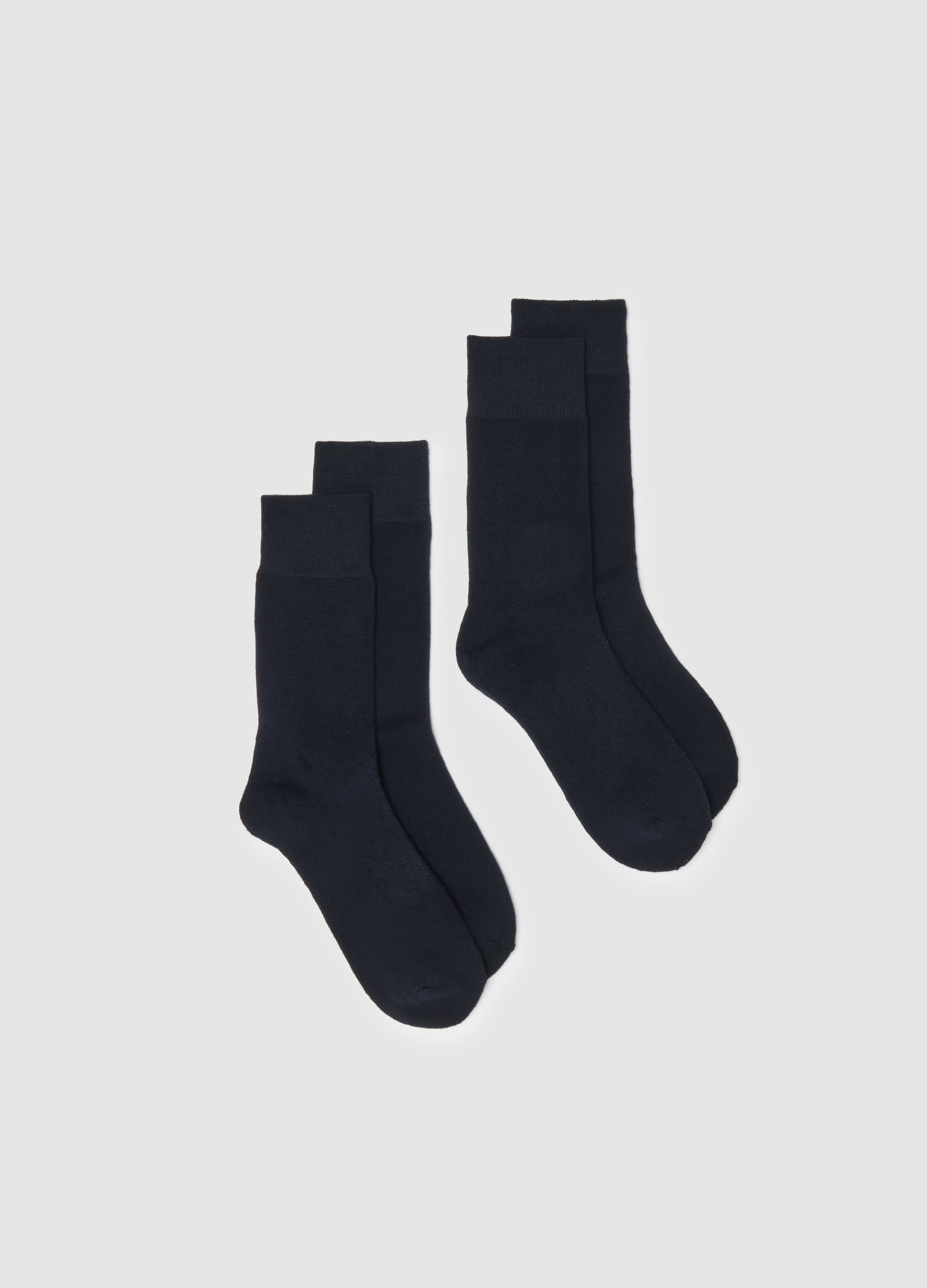 Pack Doble De Calcetines Cortos Azules, Hombre, Azul oscuro, Talla: FASUL