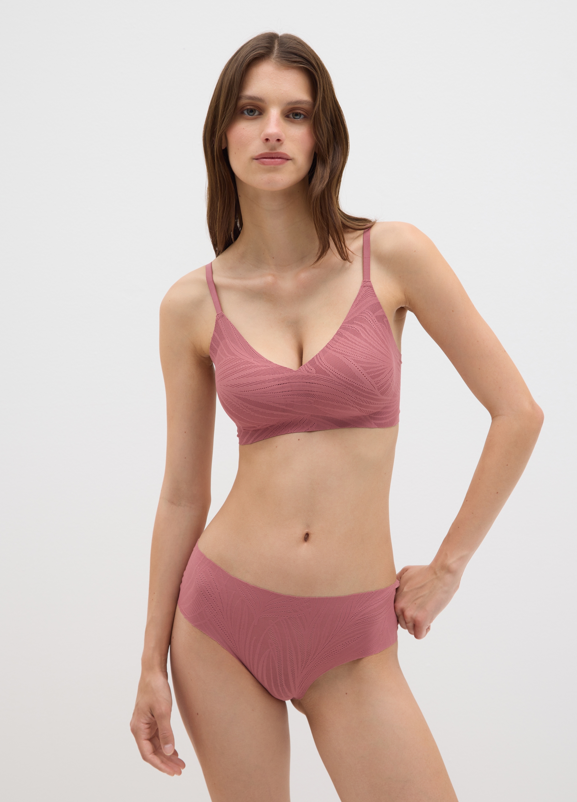 Braguita Culotte The Nude Beau Jolais Con Corte Láser, Mujer, Rosa Oscuro, Talla: 5