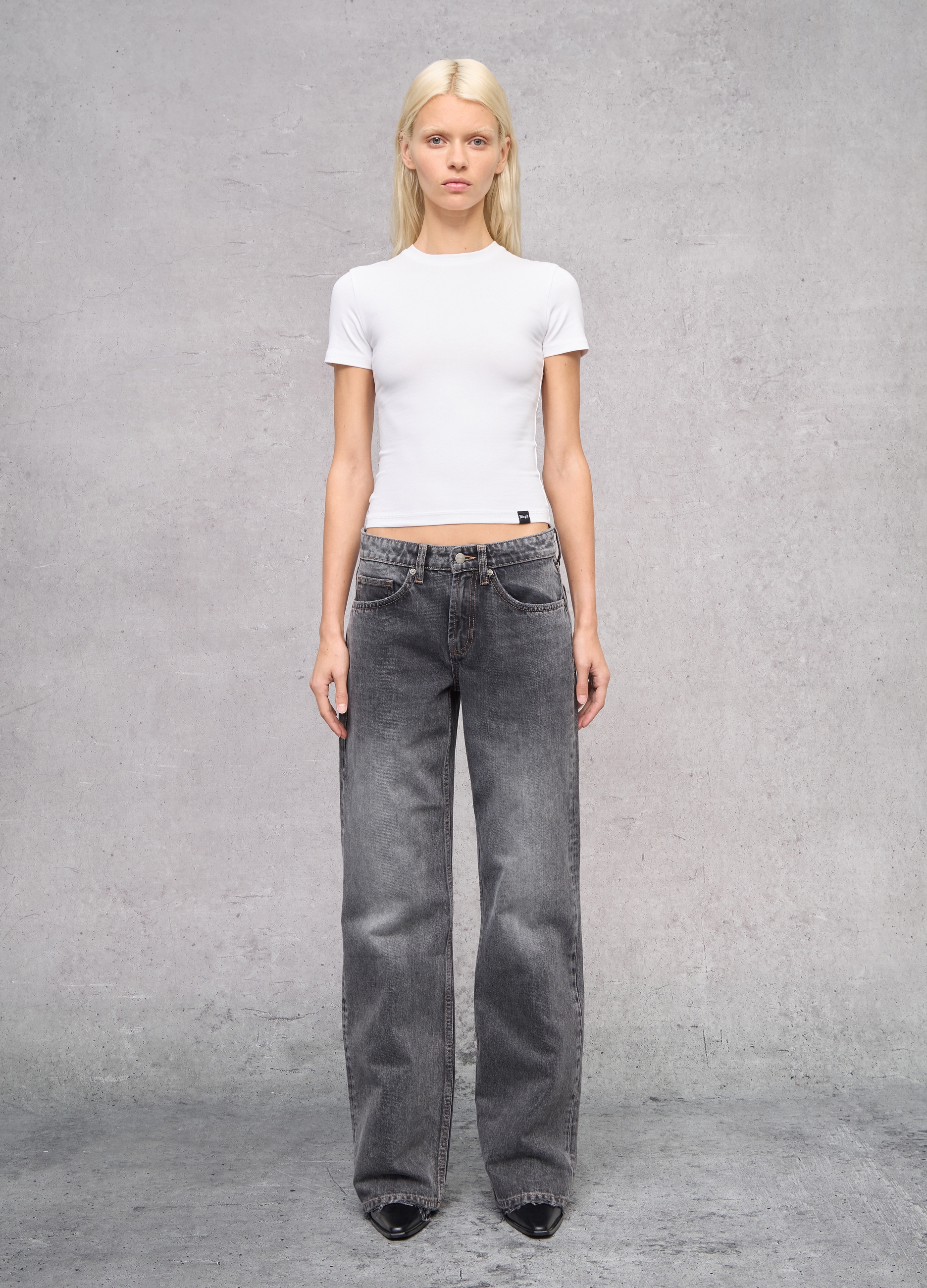 UTOPJA, Perfect Denim Vintage Grey, Donna, Grigio, Taglia: S