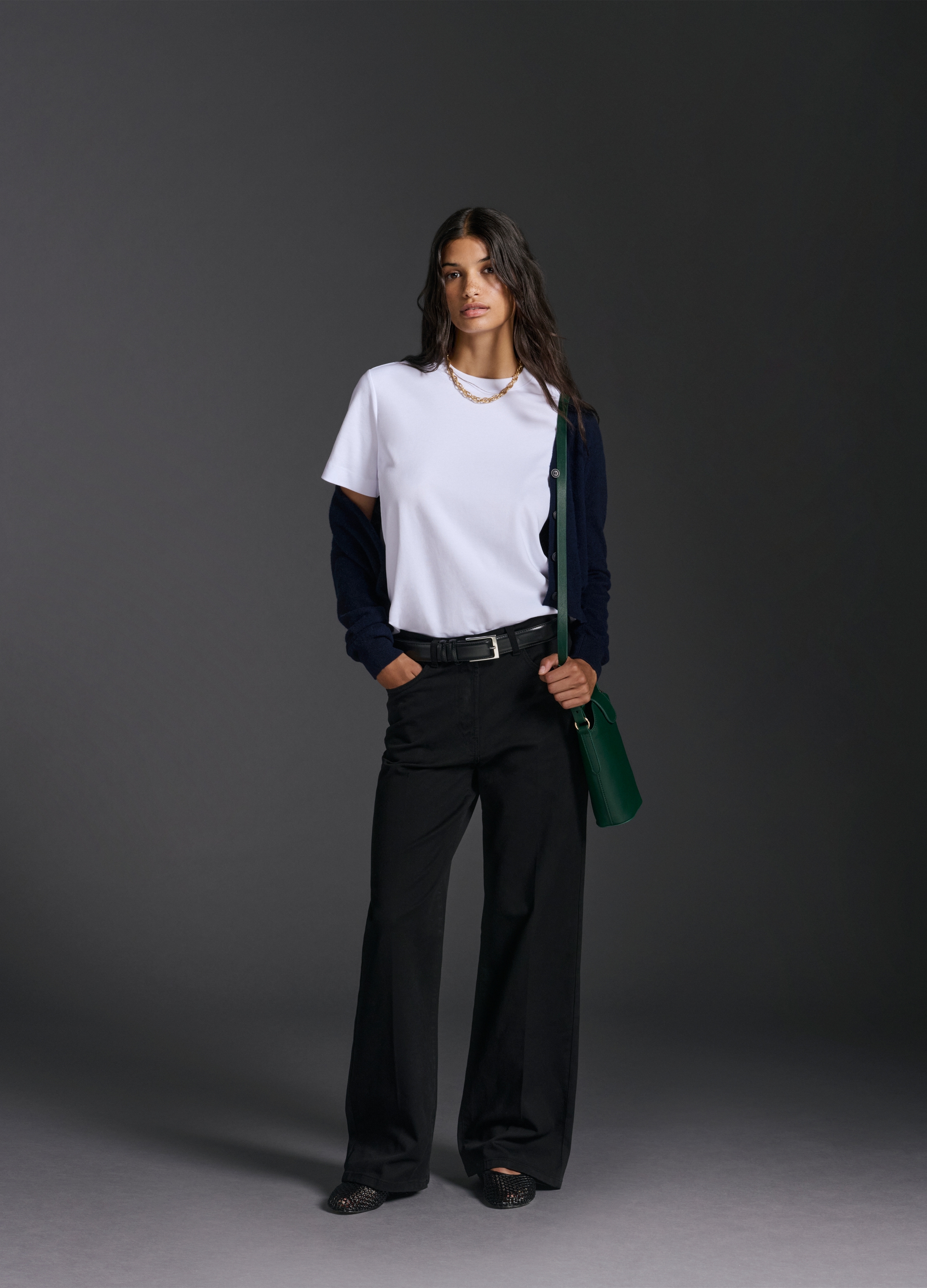 OVS, T-shirt The Iconic Tee In Puro Cotone Nero Relaxed Fit, Donna, Nero, Taglia: L