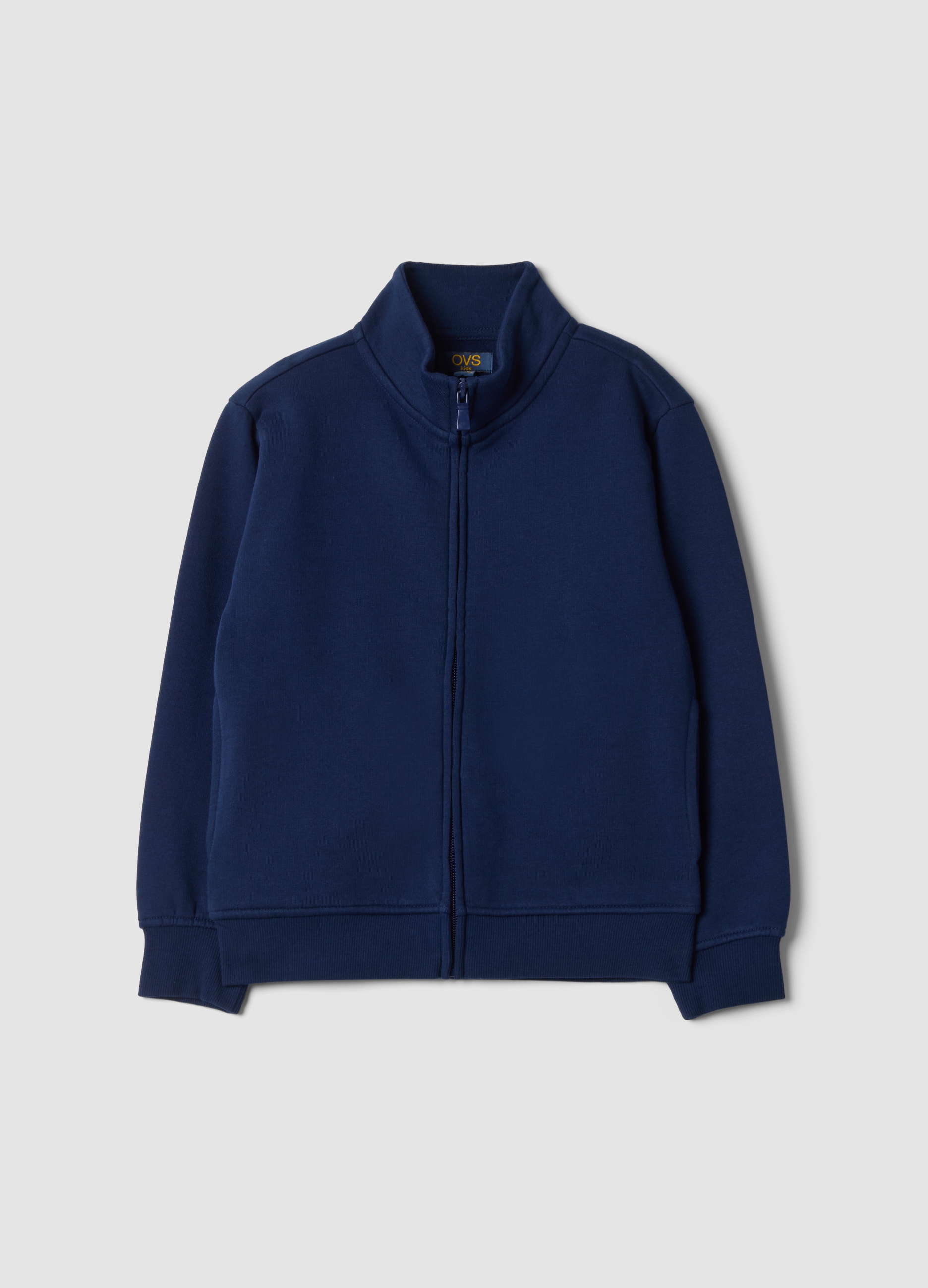 OVS KIDS, Felpa Blu In Puro Cotone Organico Con Colletto, Bambino, Viola, Taglia: 9-10