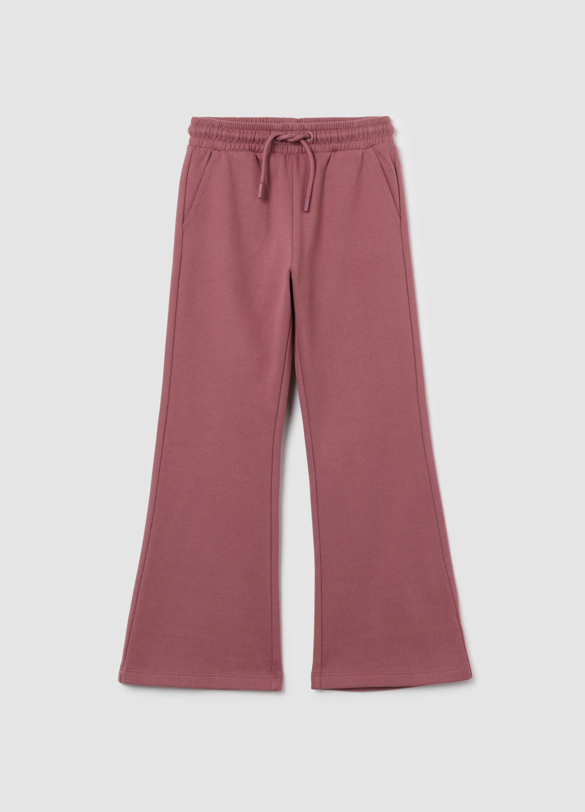 OVS KIDS, Pantaloni Jogger Rosa Da Bambina In Puro Cotone Regular Fit, Niña, Rosa Claro, Talla: 4-5