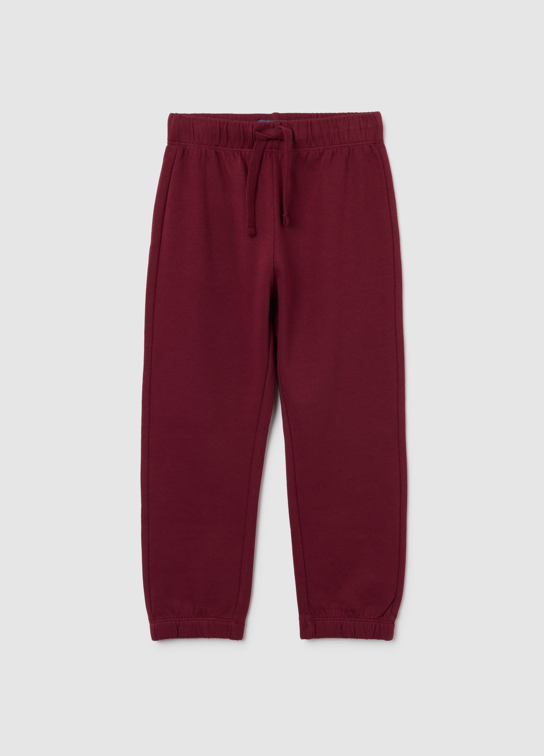 OVS KIDS, Pantaloni Da Bambino In Puro Cotone Rosso Regular Fit, Rosso, Taglia: 3-4