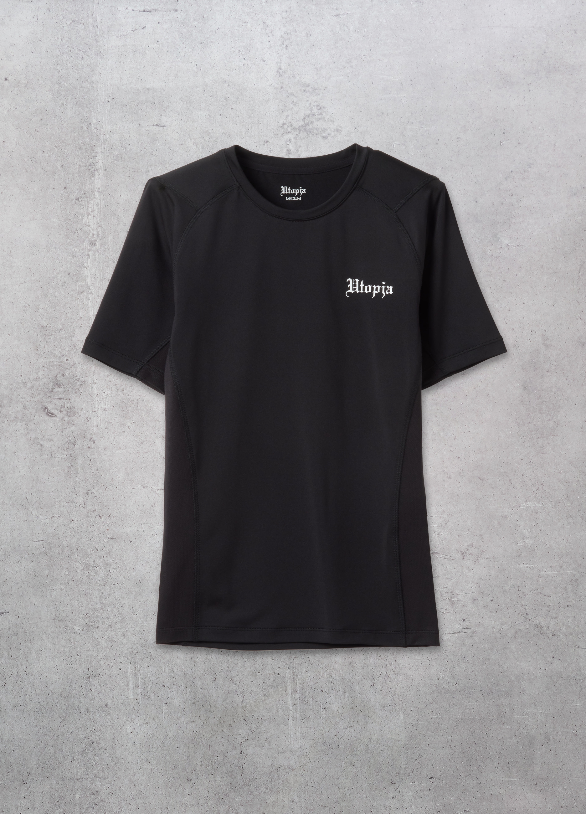 UTOPJA, Camiseta Activa Negra Kombat, Hombre, Negro, Talla: S