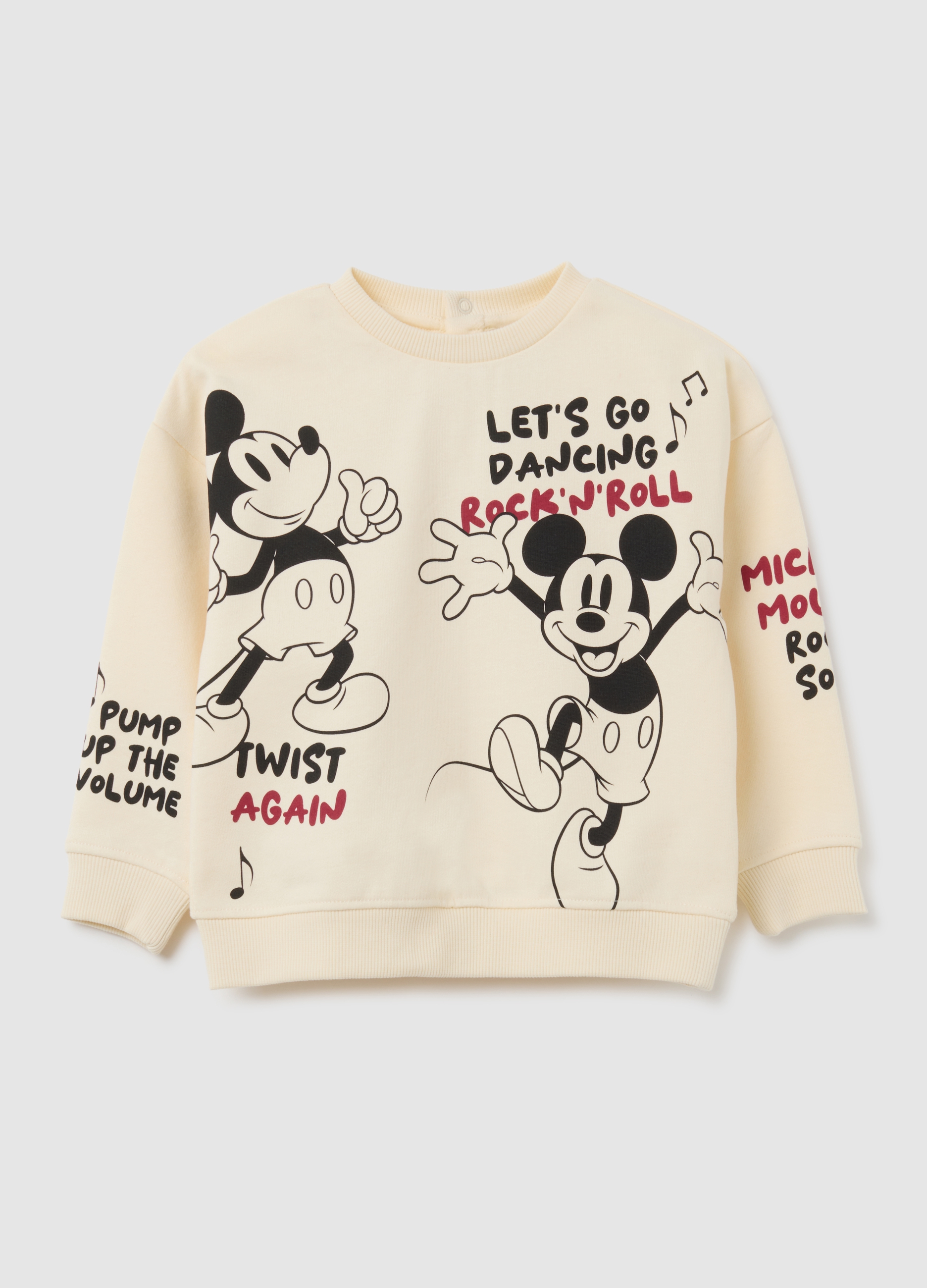 OVS, Felpa Da Neonato In Puro Cotone Beige Regular Fit, Bambino, Beige, Taglia: 9-12