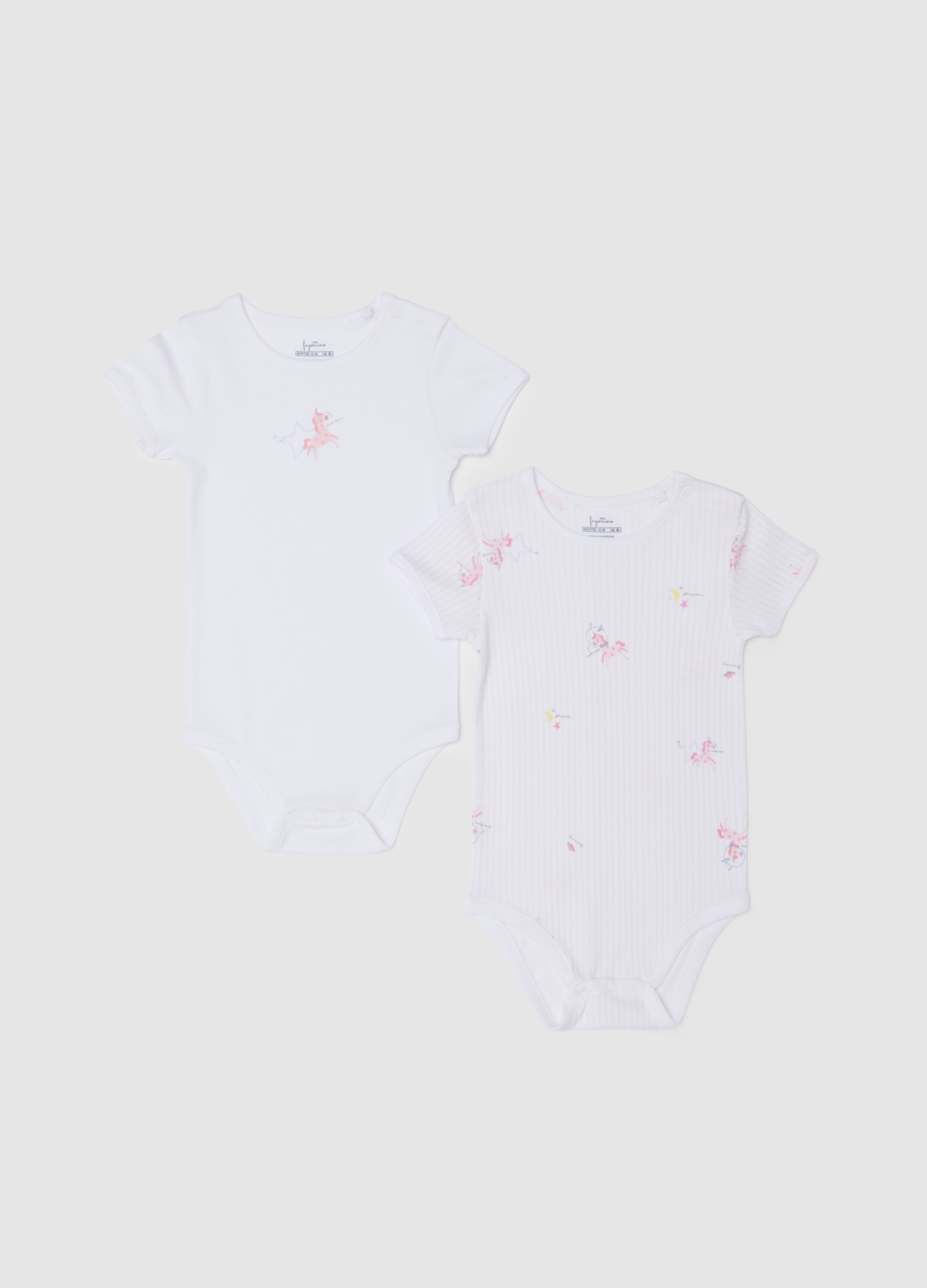 Bipack De Body Para Niñas En Algodón Blanco Puro, Niña, Blanco óptico, Talla: 12-18