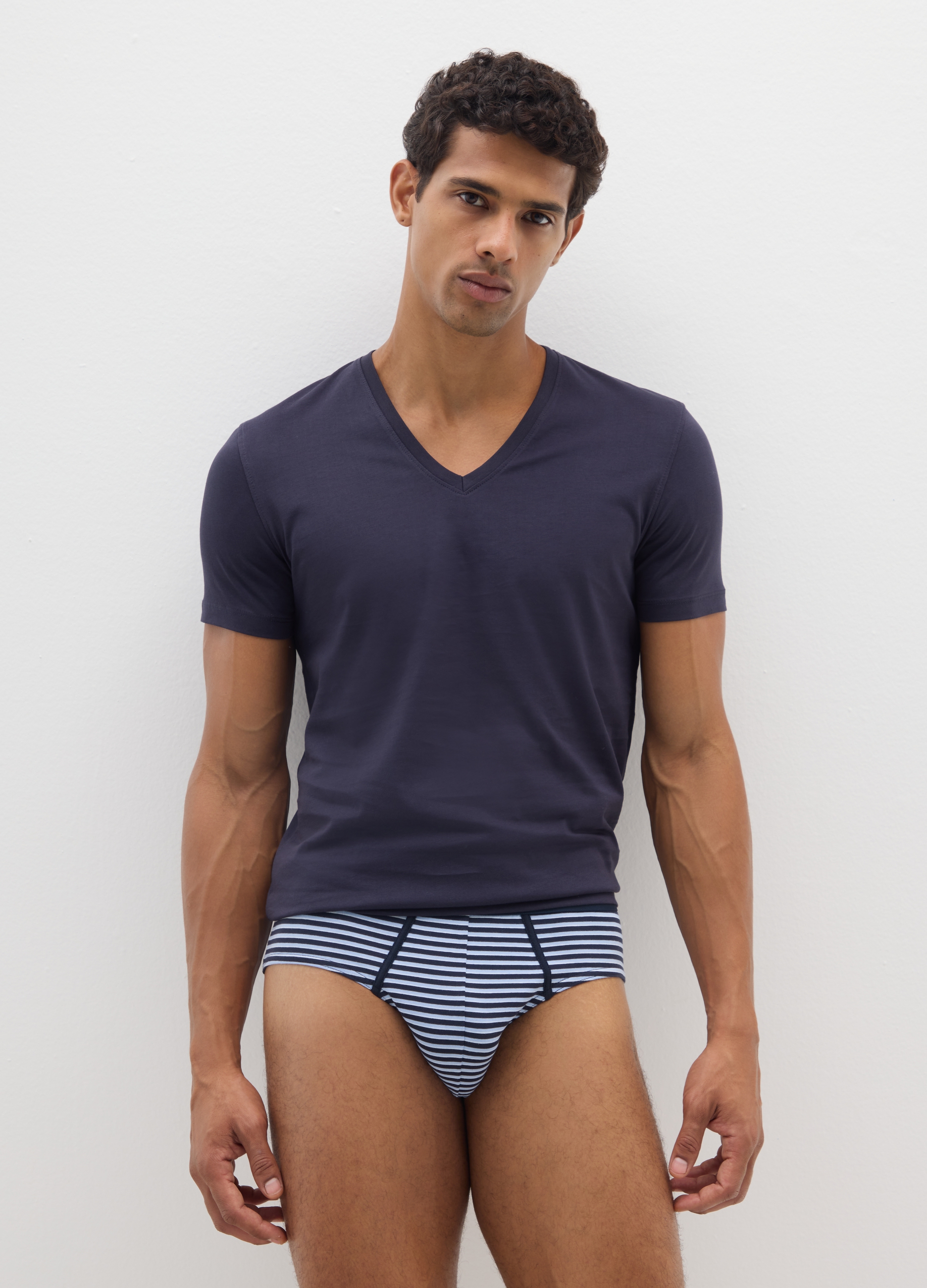 Multipack Slip In Cotone Elasticizzato Multicolor, Hombre, Azul/Negro, Talla: XXL