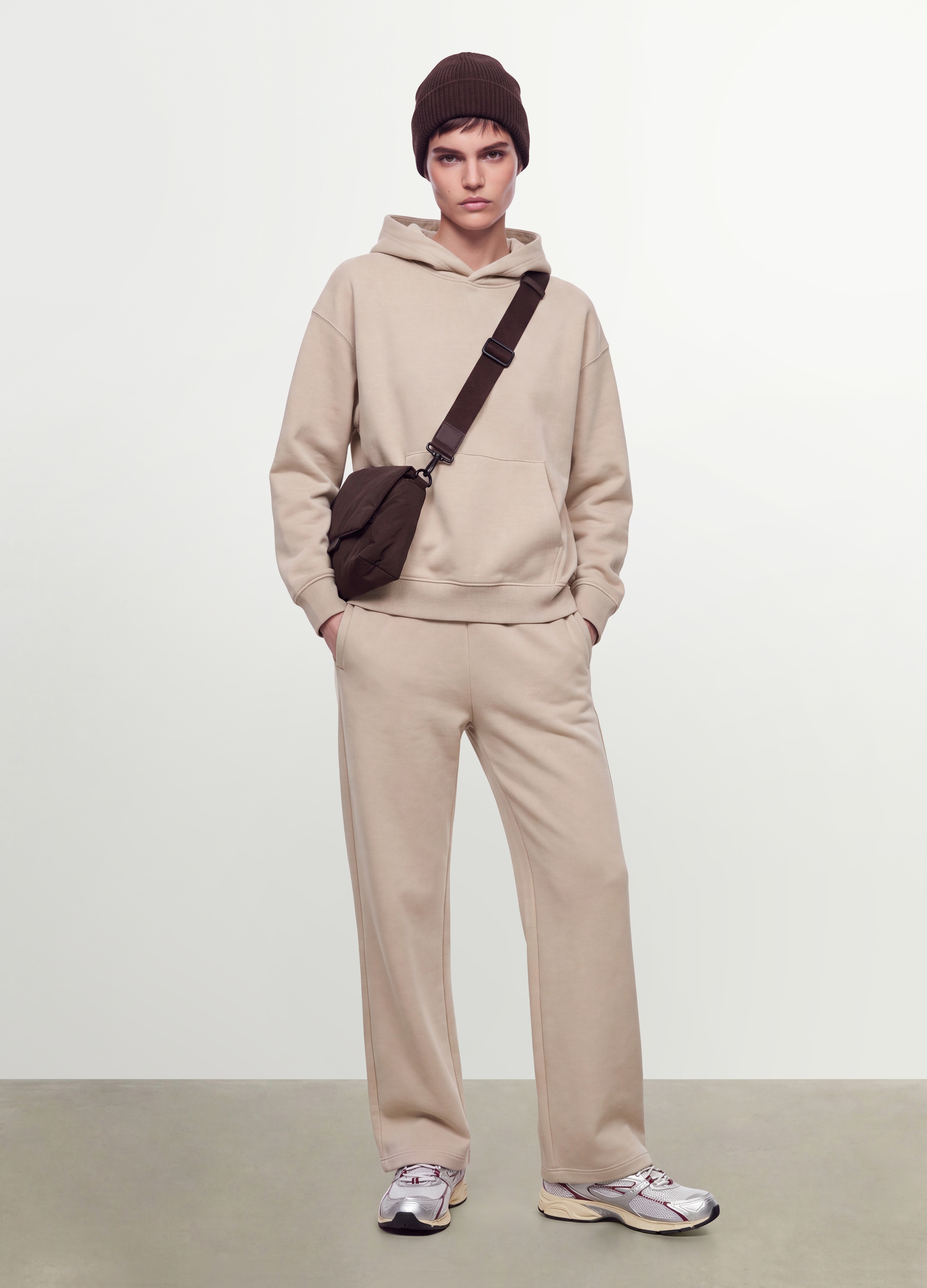 OVS, Felpa Bianca In Misto Cotone Con Cappuccio Regular Fit, Donna, Bianco, Taglia: L